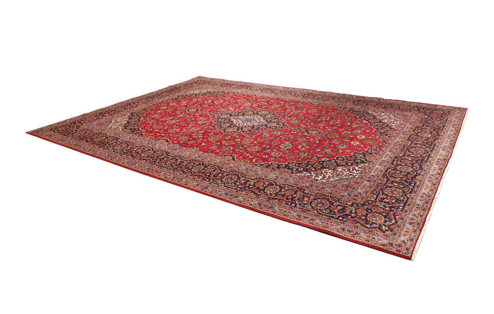 Handgeknüpfter Kashan Perserteppich 289 × 394 cm