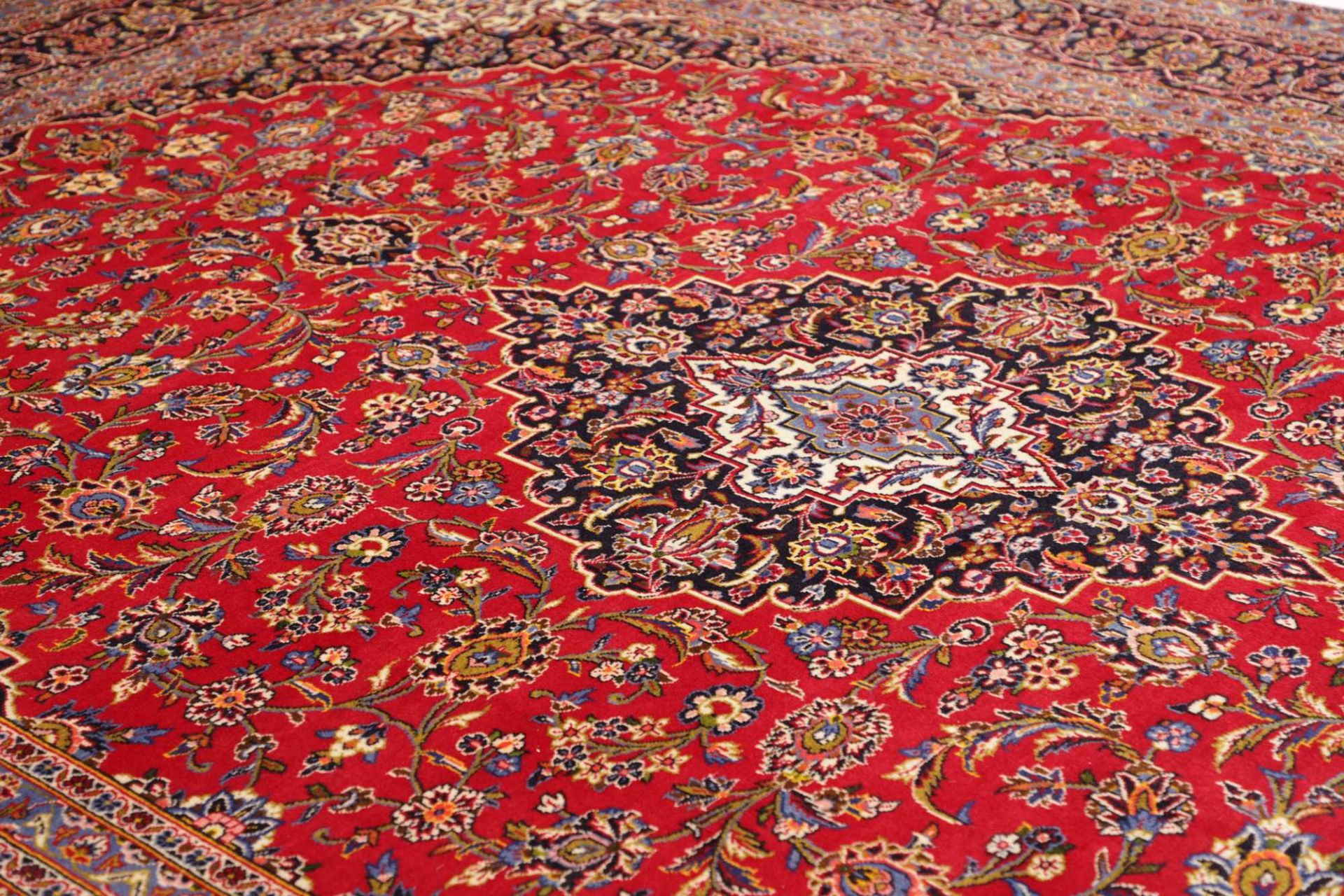 Handgeknüpfter Kashan Perserteppich 289 × 394 cm