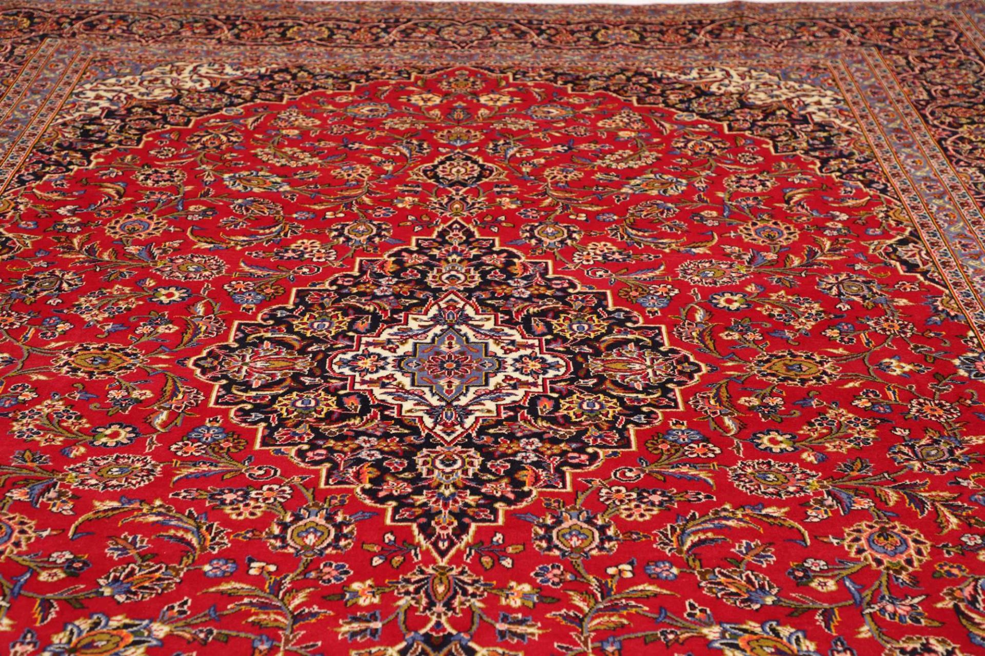 Handgeknüpfter Kashan Perserteppich 289 × 394 cm