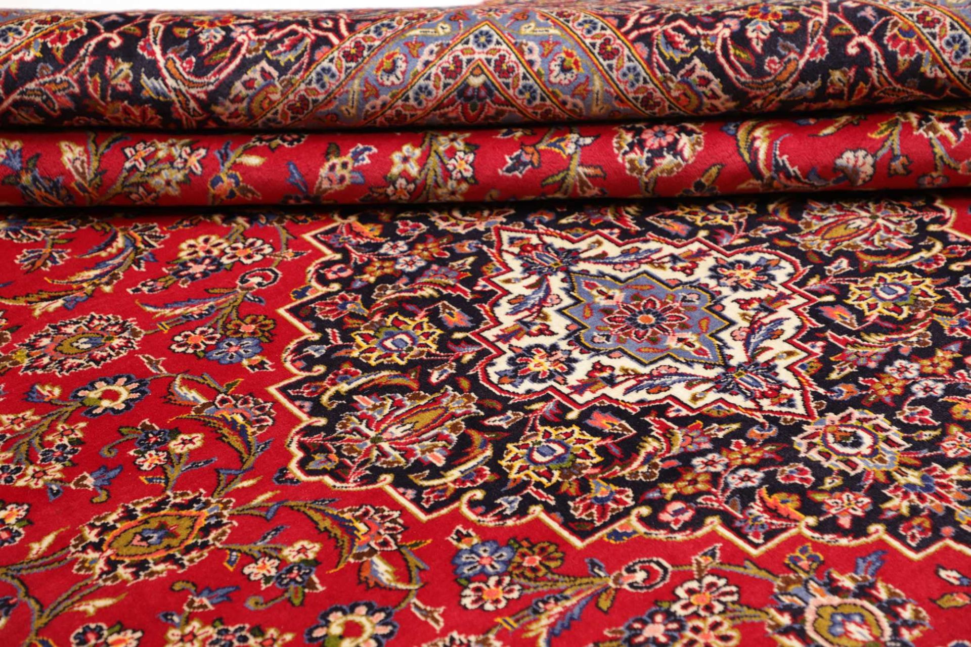 Handgeknüpfter Kashan Perserteppich 289 × 394 cm