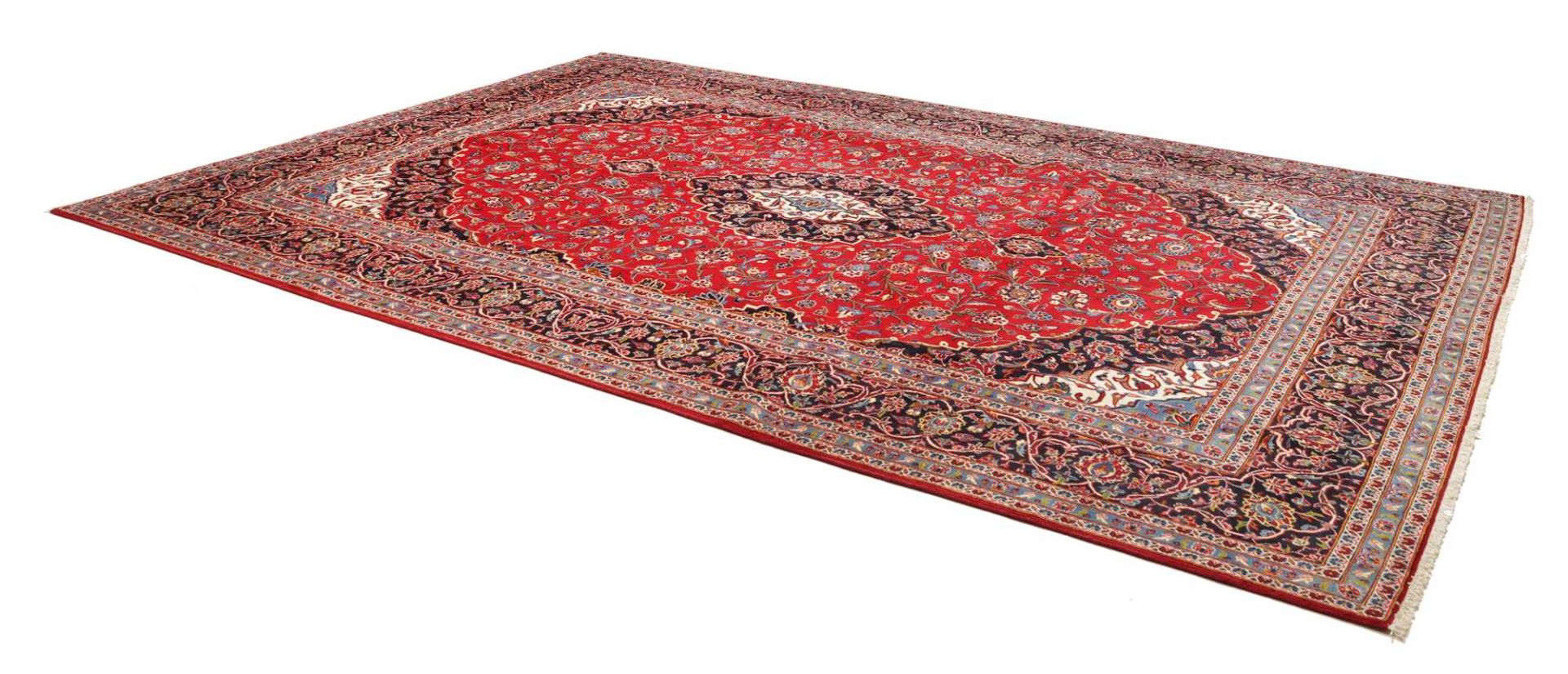Kashan Perserteppich 284 × 412 cm aus Wolle, handgeknüpft