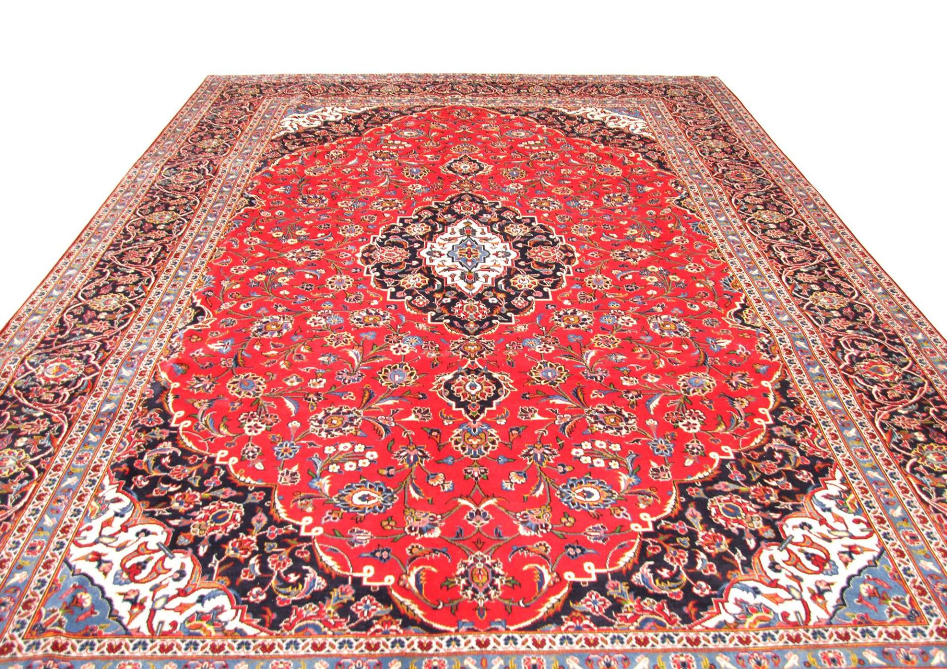 Kashan Perserteppich 284 × 412 cm aus Wolle, handgeknüpft