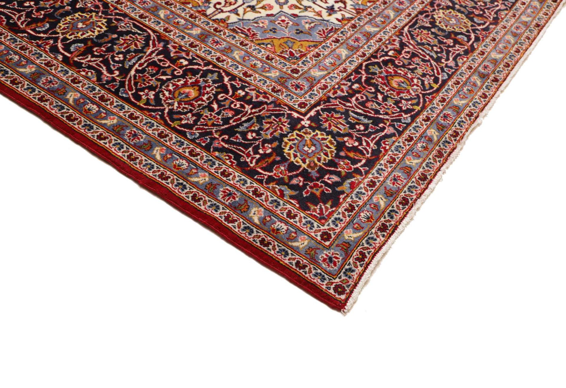 Handgeknüpfter Kashan Perserteppich 303 × 404 cm
