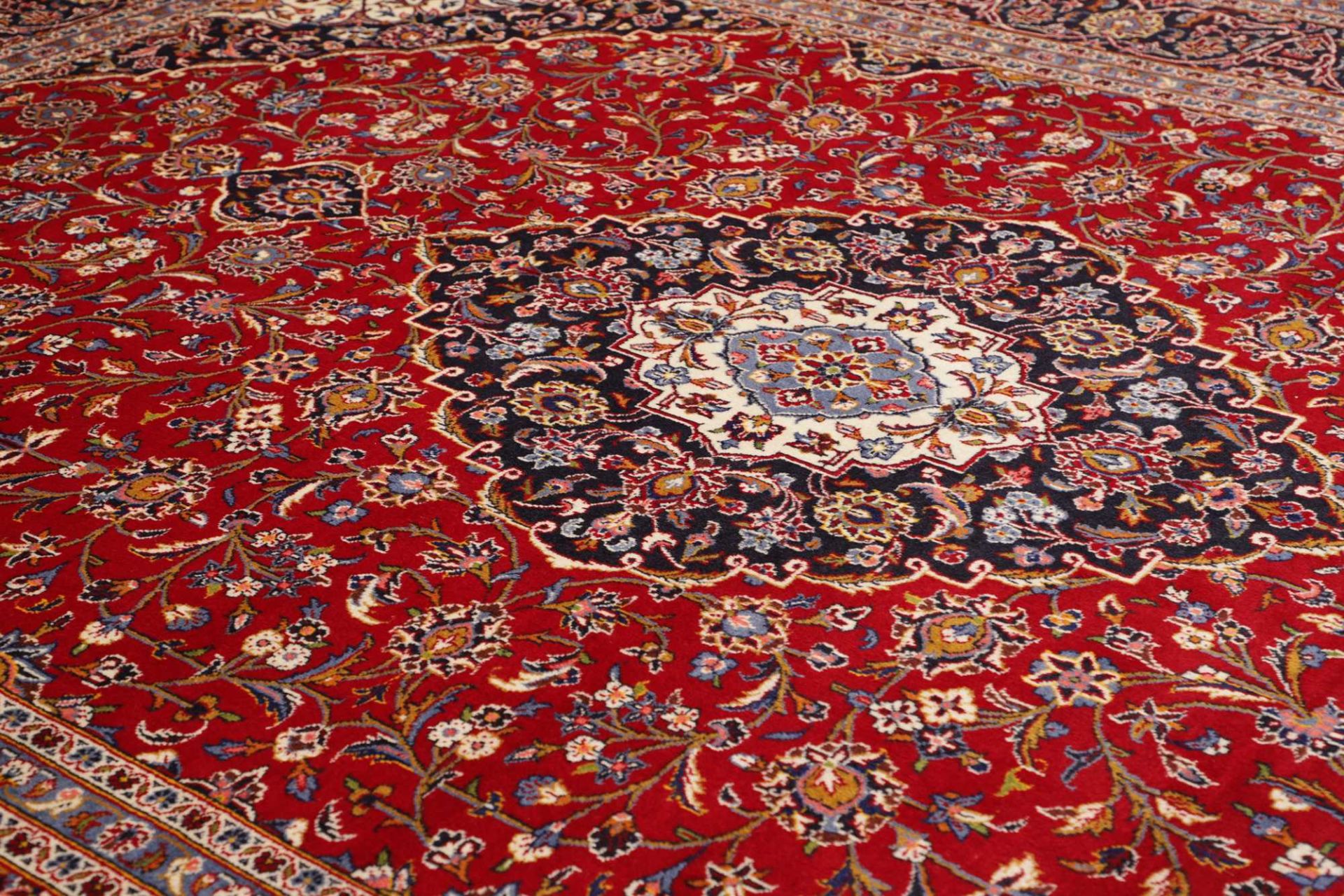Handgeknüpfter Kashan Perserteppich 303 × 404 cm