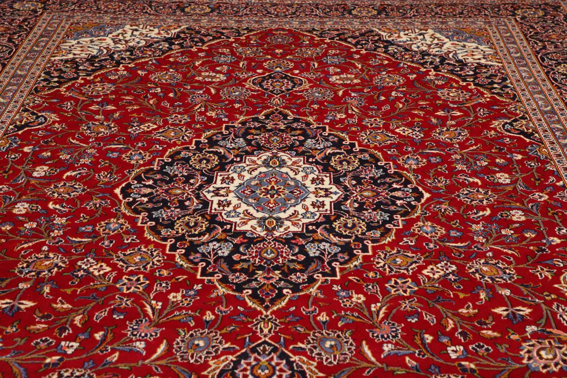 Handgeknüpfter Kashan Perserteppich 303 × 404 cm