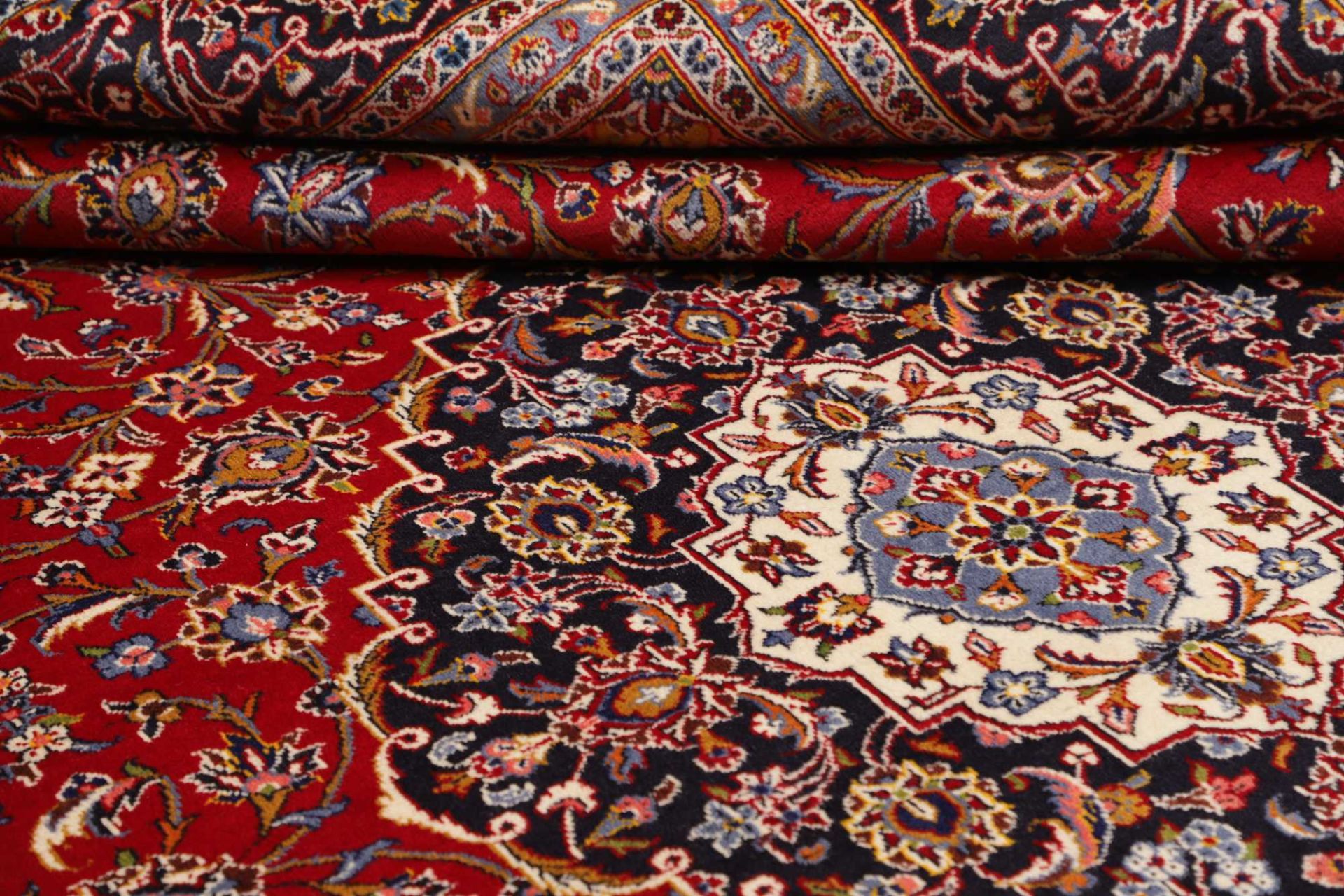 Handgeknüpfter Kashan Perserteppich 303 × 404 cm