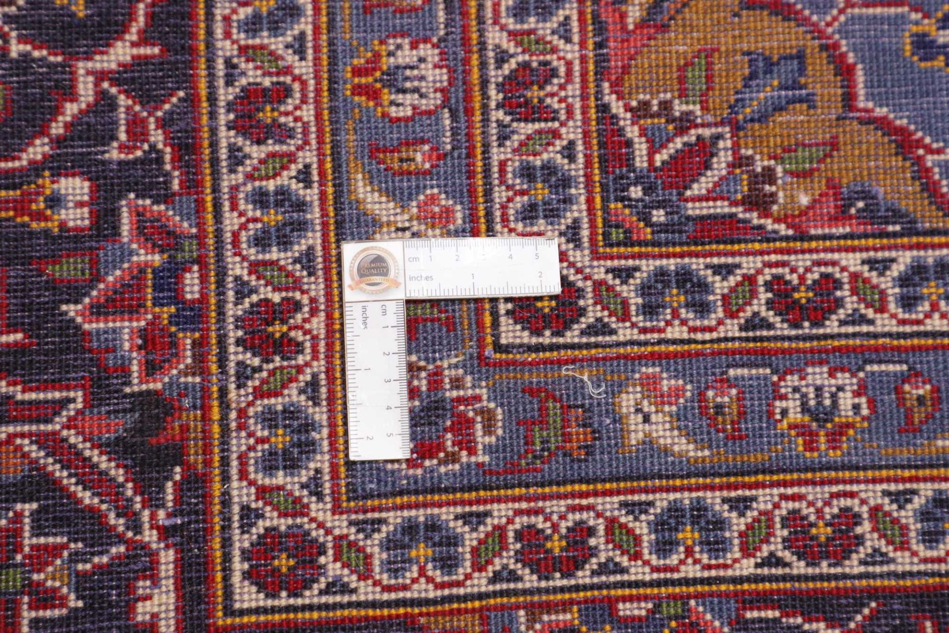 Handgeknüpfter Kashan Perserteppich 303 × 404 cm