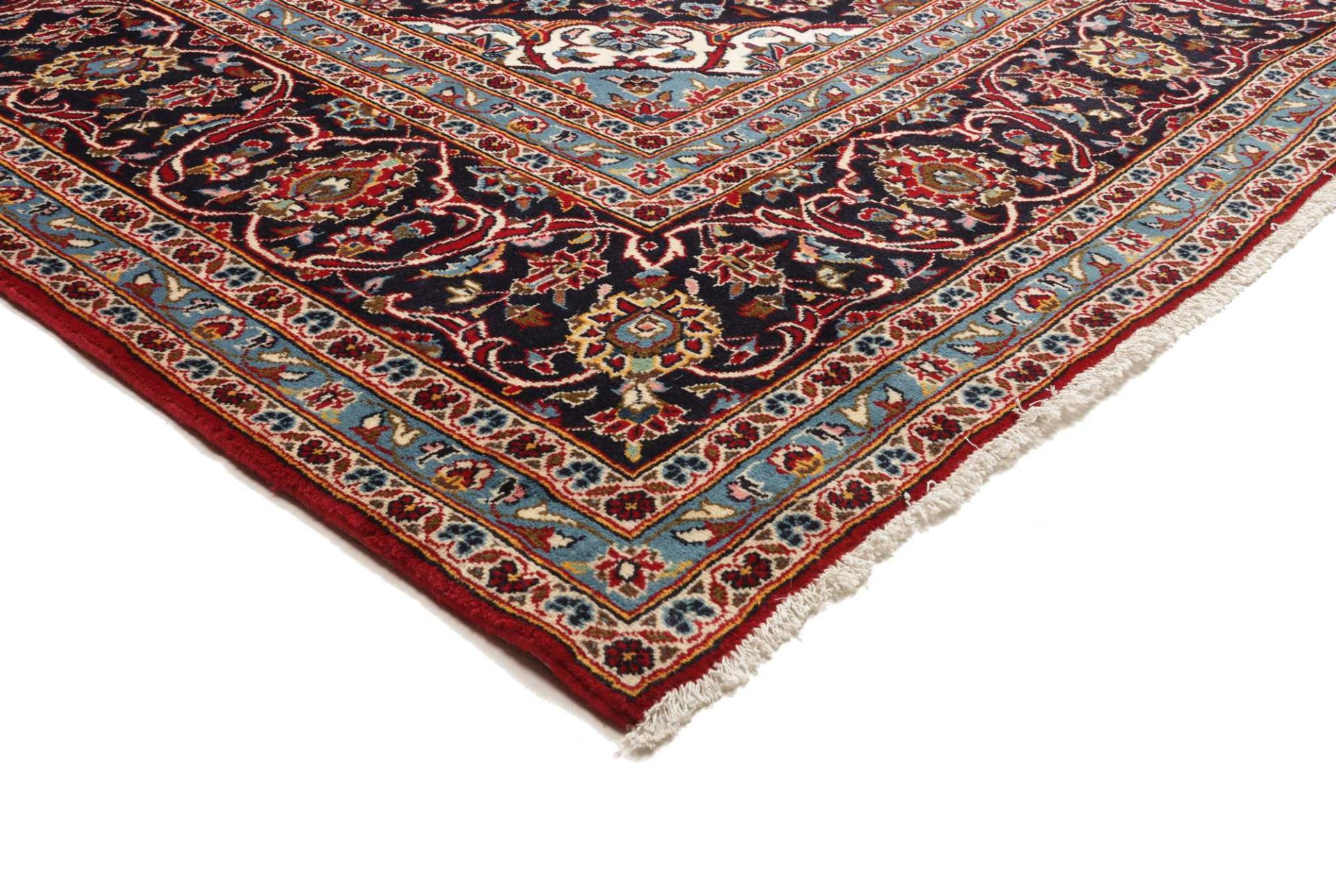 Handgeknüpfter Kashan Perserteppich 294 × 401 cm