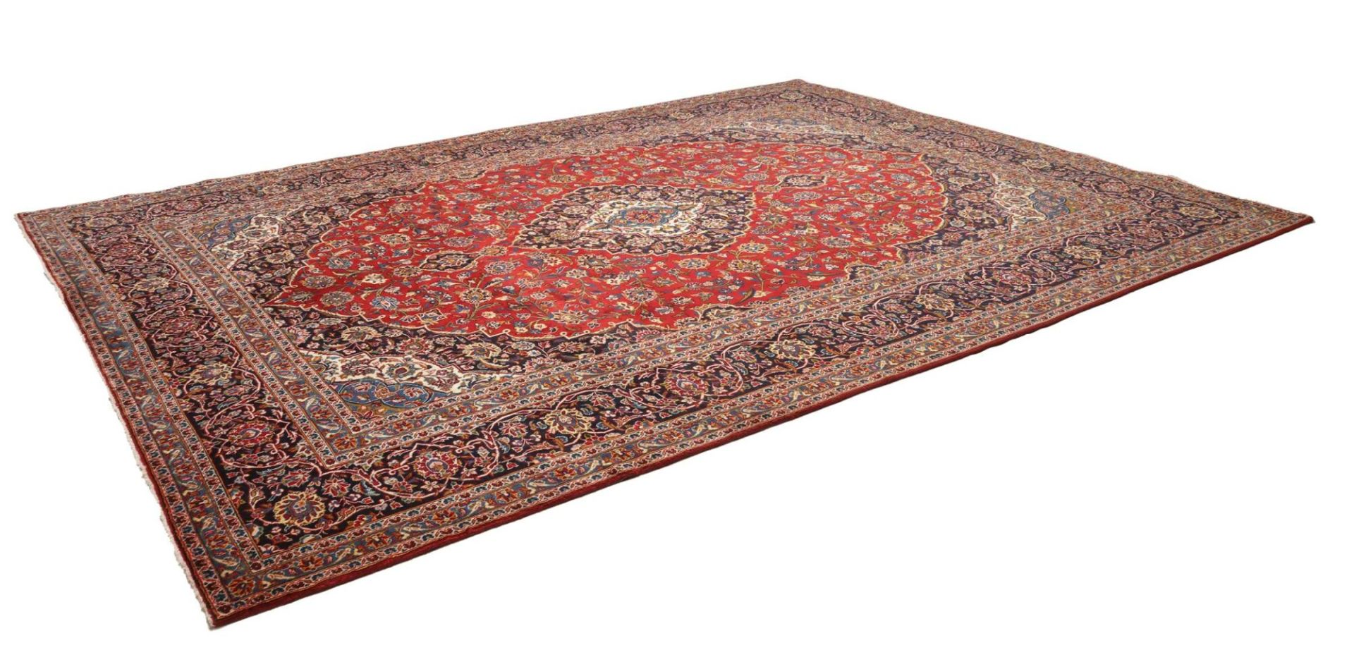 Kashan Perserteppich aus Iran, 298 × 394 cm