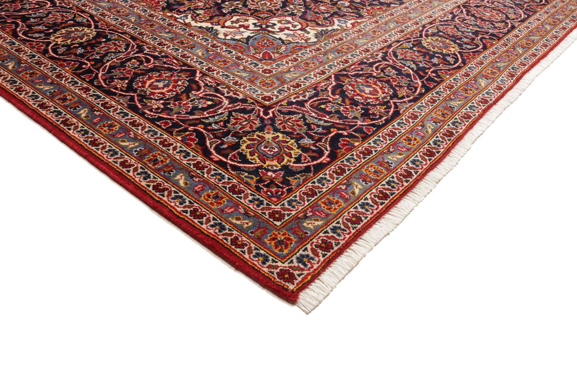 Handgeknüpfter Kashan Perserteppich, 296 × 399 cm, Wolle