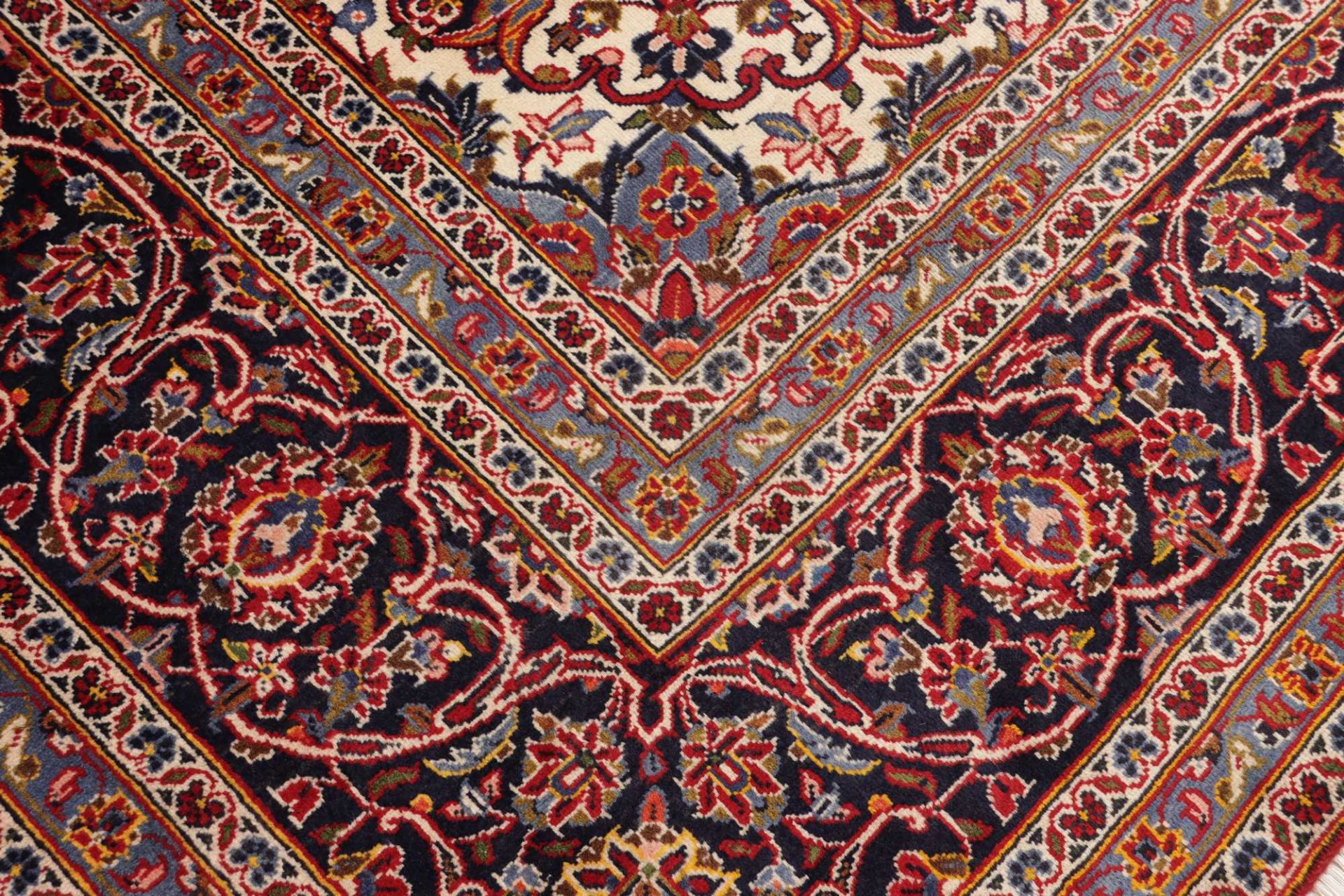 Handgeknüpfter Kashan Perserteppich, 296 × 399 cm, Wolle
