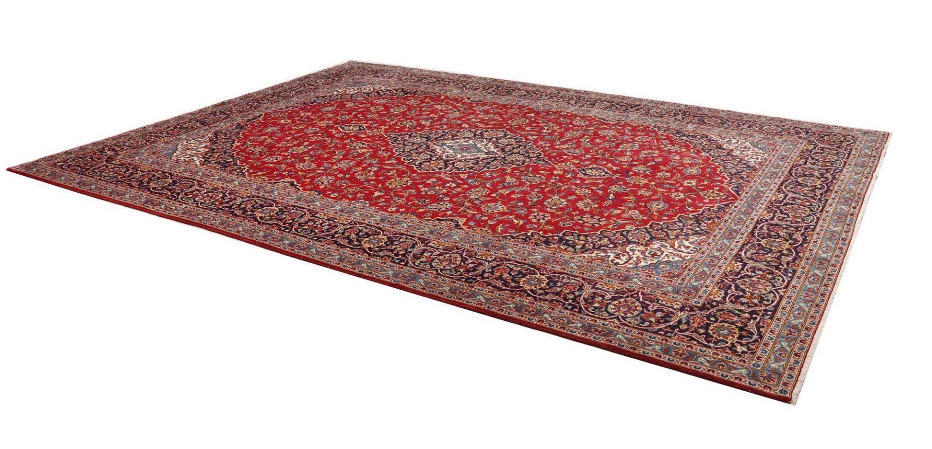 Kashan Perserteppich aus Iran, 298 × 401 cm
