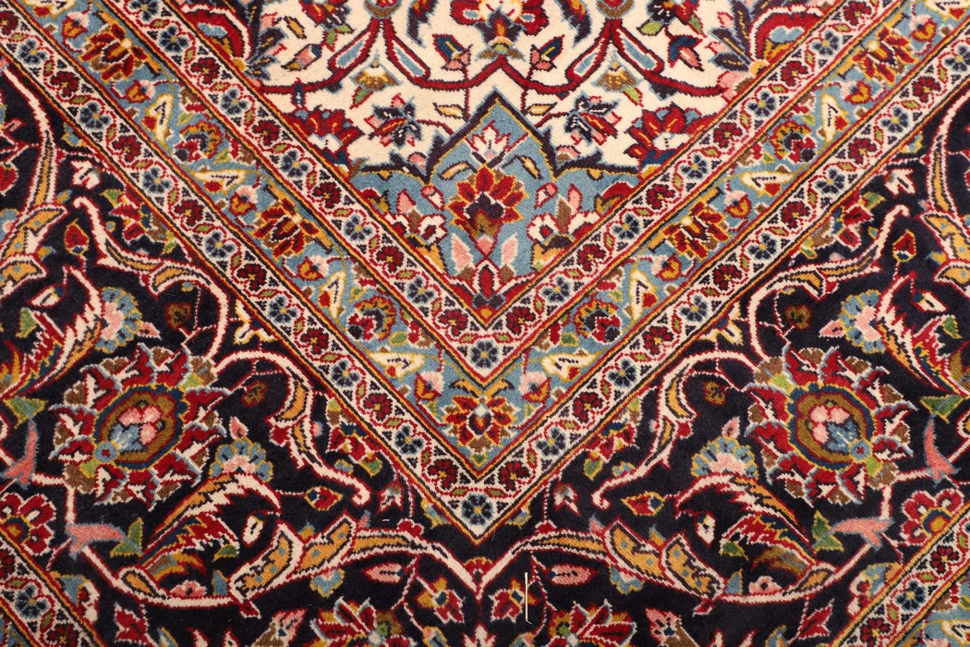 Handgeknüpfter Kashan Perserteppich, 307 × 426 cm, Wolle