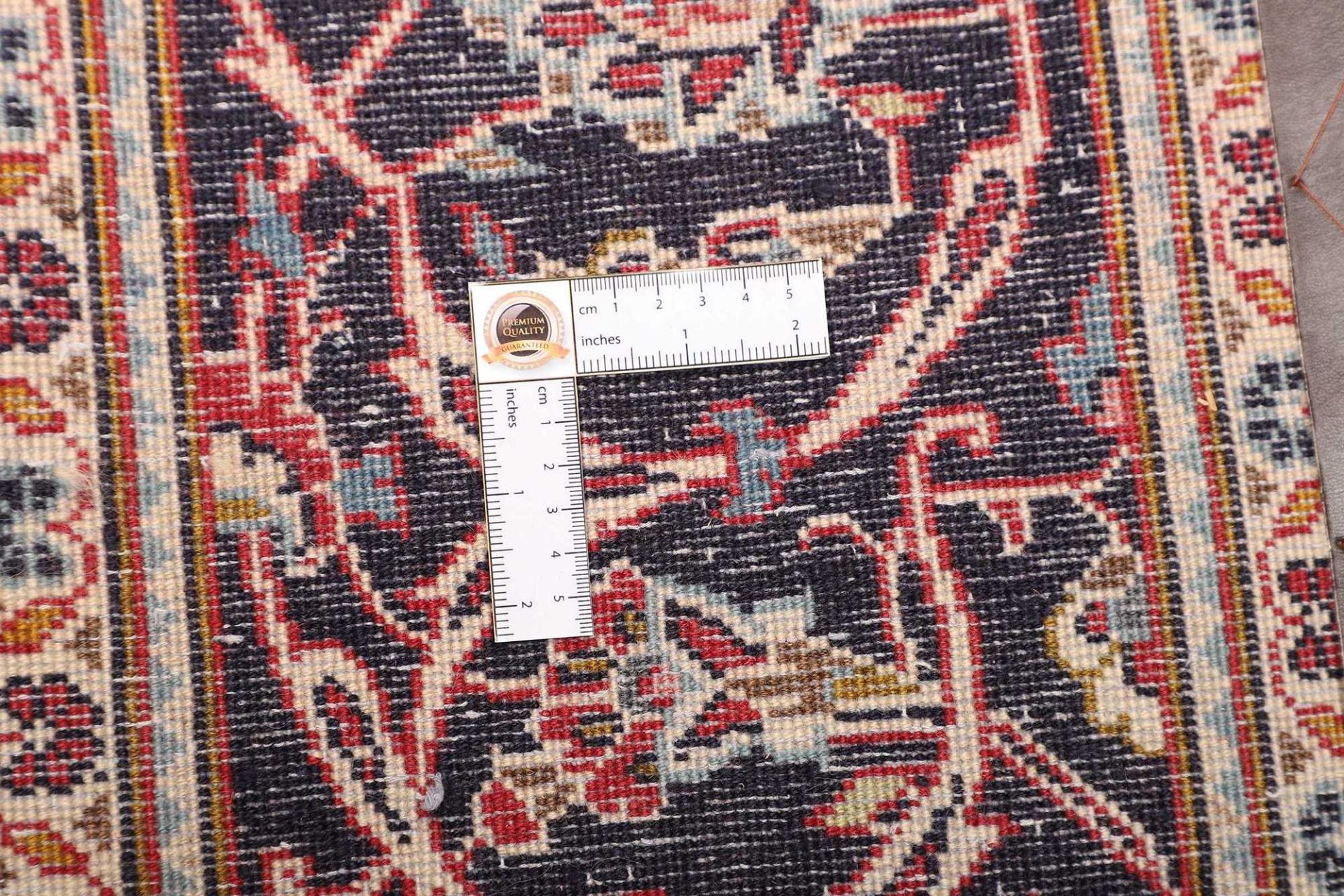 Handgeknüpfter Kashan Perserteppich, 307 × 426 cm, Wolle
