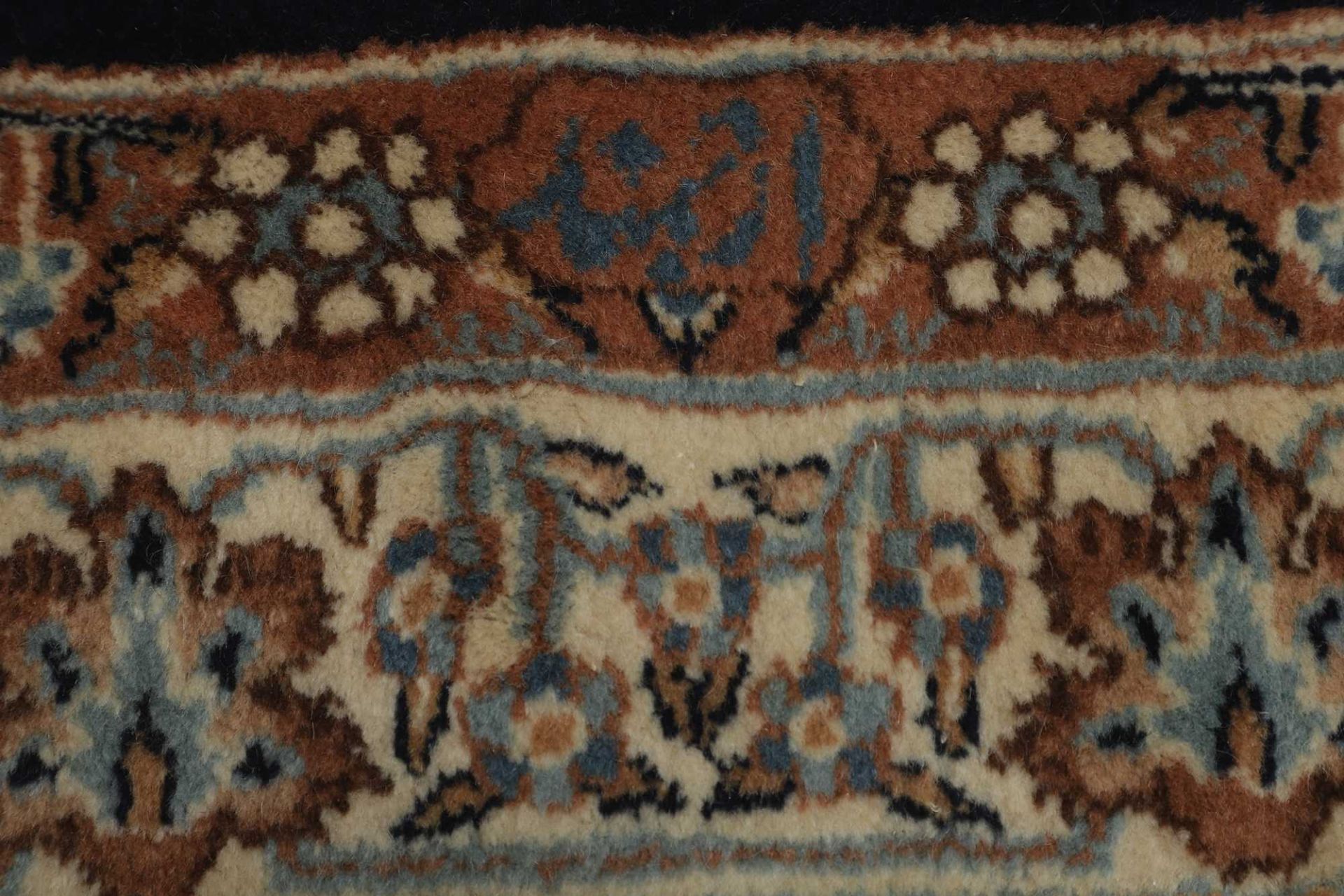 persischer-teppich-kirman-394-x-524-cm-schurwolle-handgeknupft-8 Kerman Perserteppich 394 × 524 cm aus Wolle, handgeknüpft