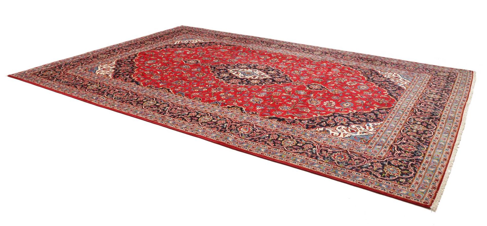 Kashan Perserteppich 304 × 447 cm aus Wolle, handgeknüpft
