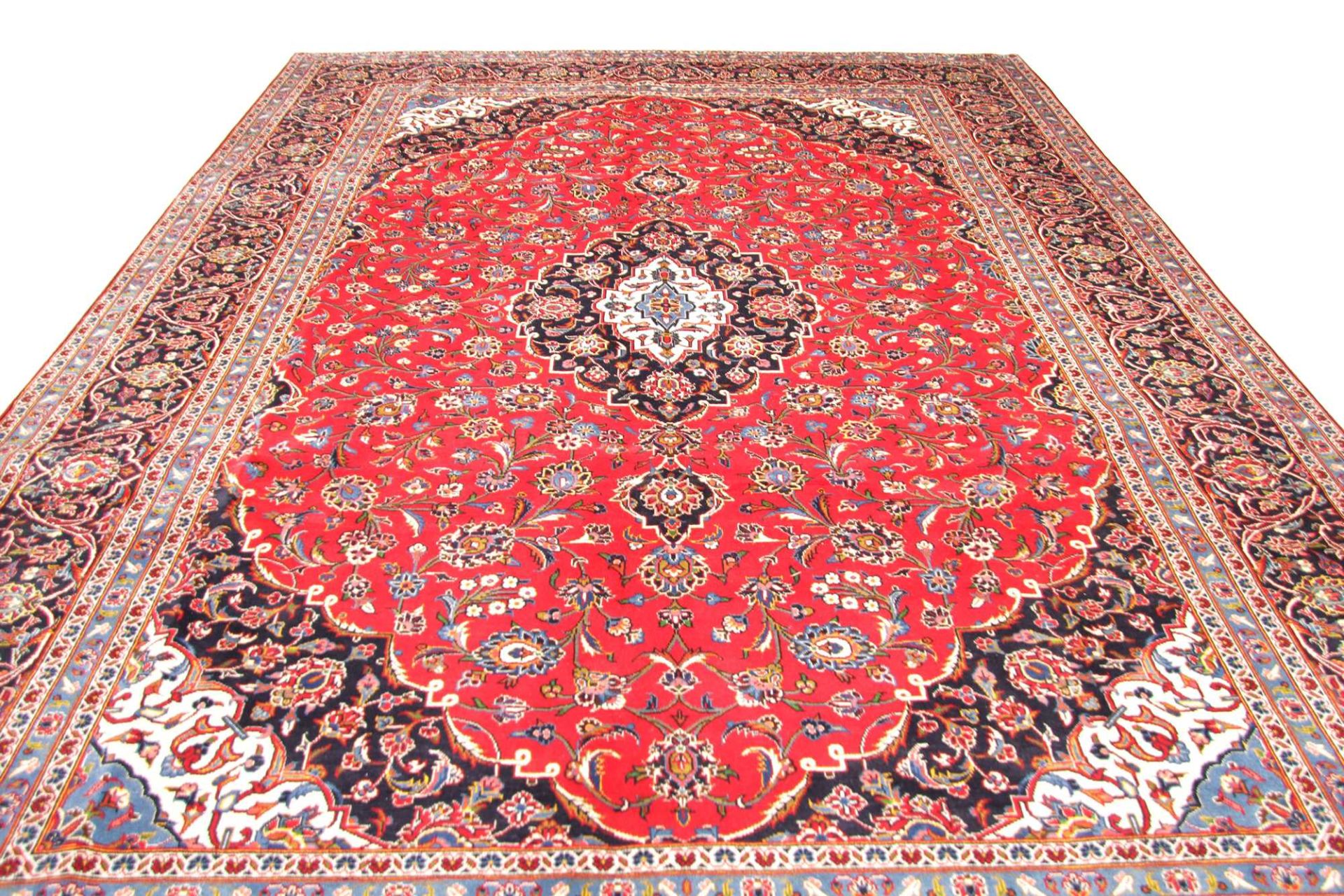 Kashan Perserteppich 304 × 447 cm aus Wolle, handgeknüpft