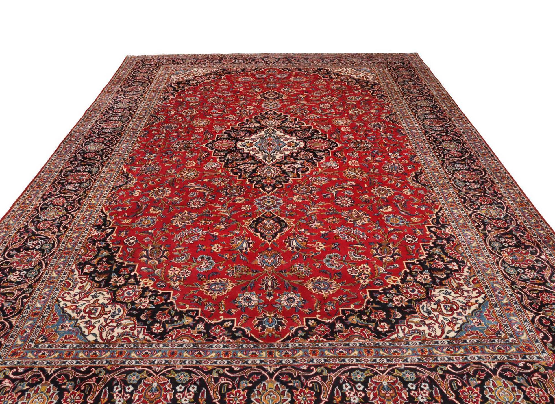 Kashan Perserteppich aus Iran, 298 × 426 cm
