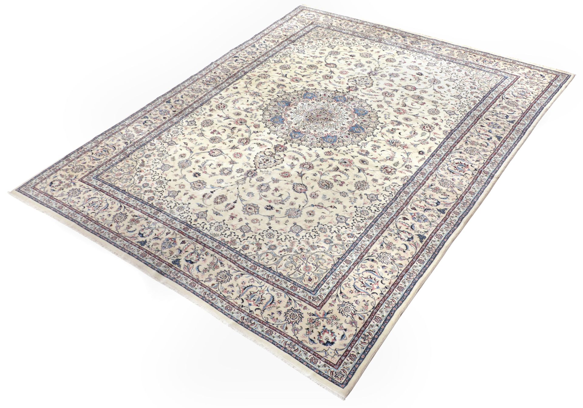 Isfahan Perserteppich aus Iran, 400 × 590 cm