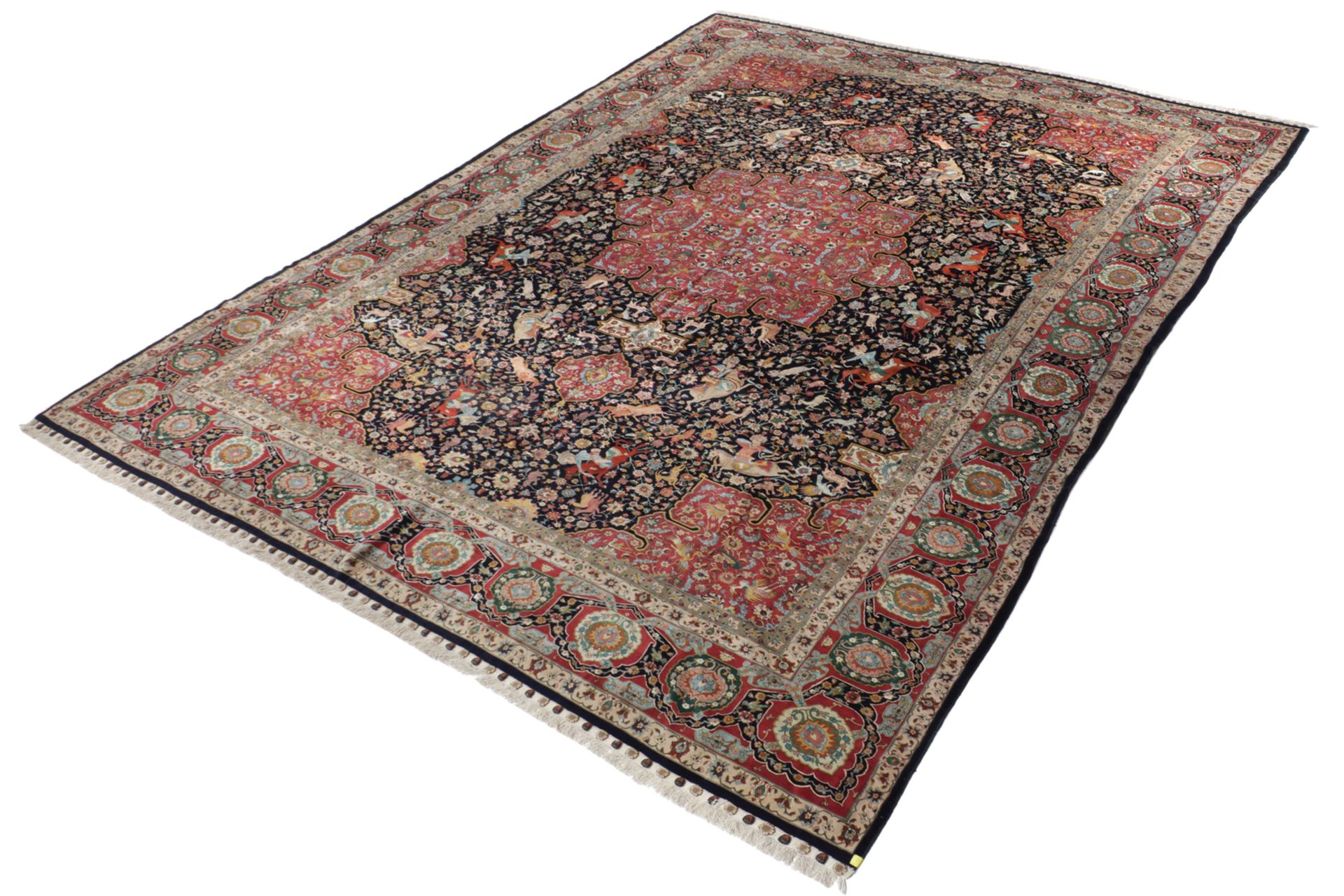 perserteppich-tabriz-390-x-582-cm-schurwolle-seide-handgeknupft-1 Handgeknüpfter Täbriz Perserteppich, 390 × 582 cm, Wolle & Seide