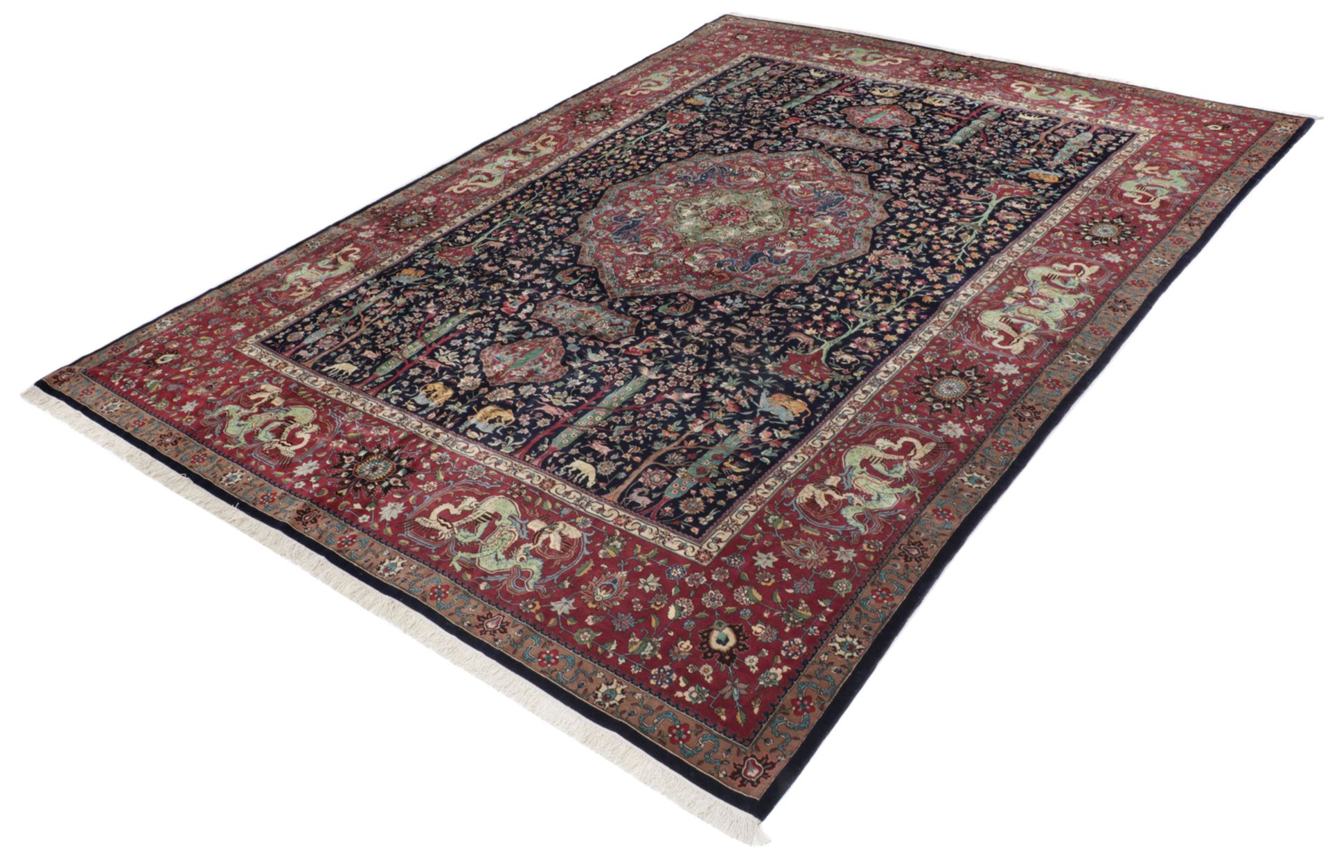 Täbriz Perserteppich 342 × 511 cm aus Wolle, handgeknüpft