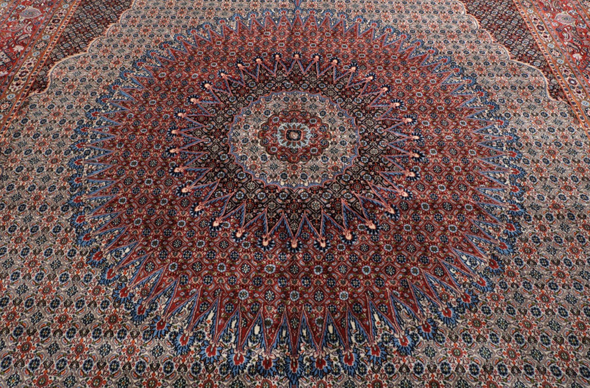 Handgeknüpfter Moud Perserteppich 348 × 510 cm