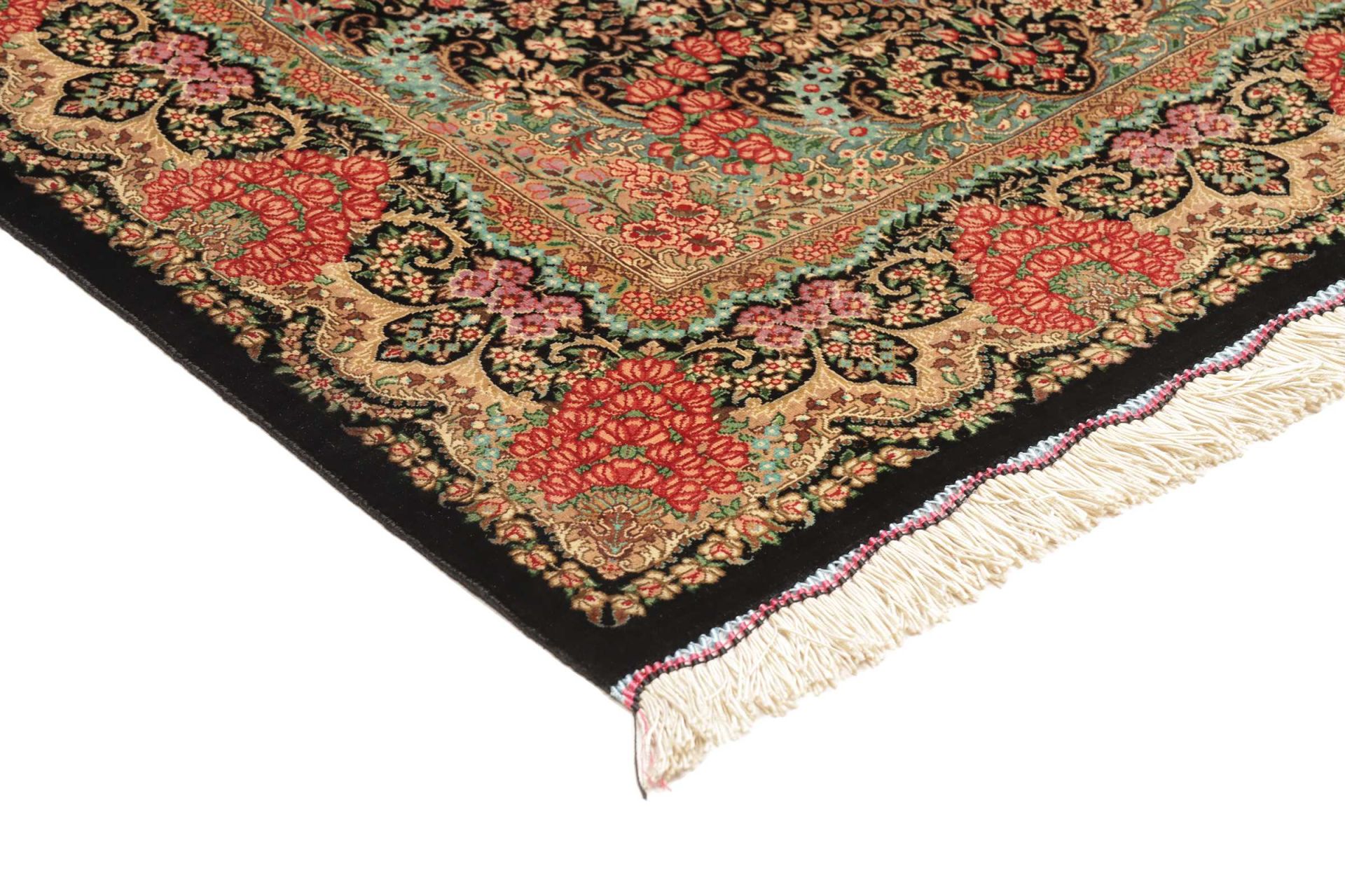 perserteppich-ghom-81-x-119-cm-seide-handgeknupft-edel-4 Ghom Perserteppich 81 × 119 cm aus Seide, handgeknüpft