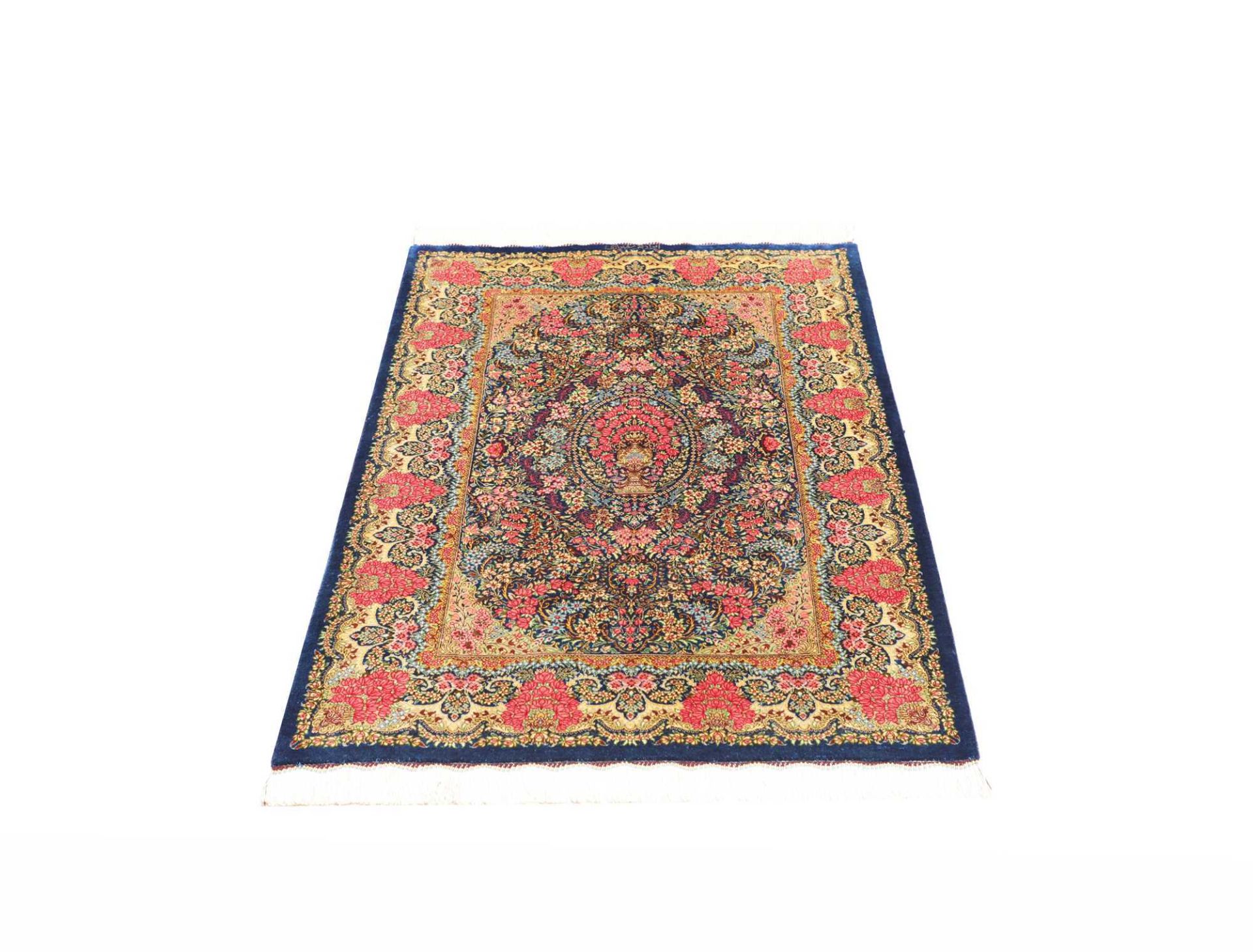 perserteppich-ghom-82-x-119-cm-seide-handgeknupft-edel-3 Handgeknüpfter Ghom Perserteppich 82 × 119 cm