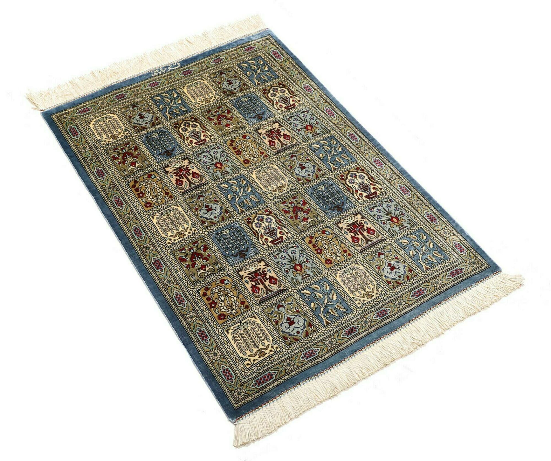 perserteppich-ghom-61-x-87-cm-seide-handgeknupft-edel-2 Ghom Perserteppich aus Iran, 61 × 87 cm