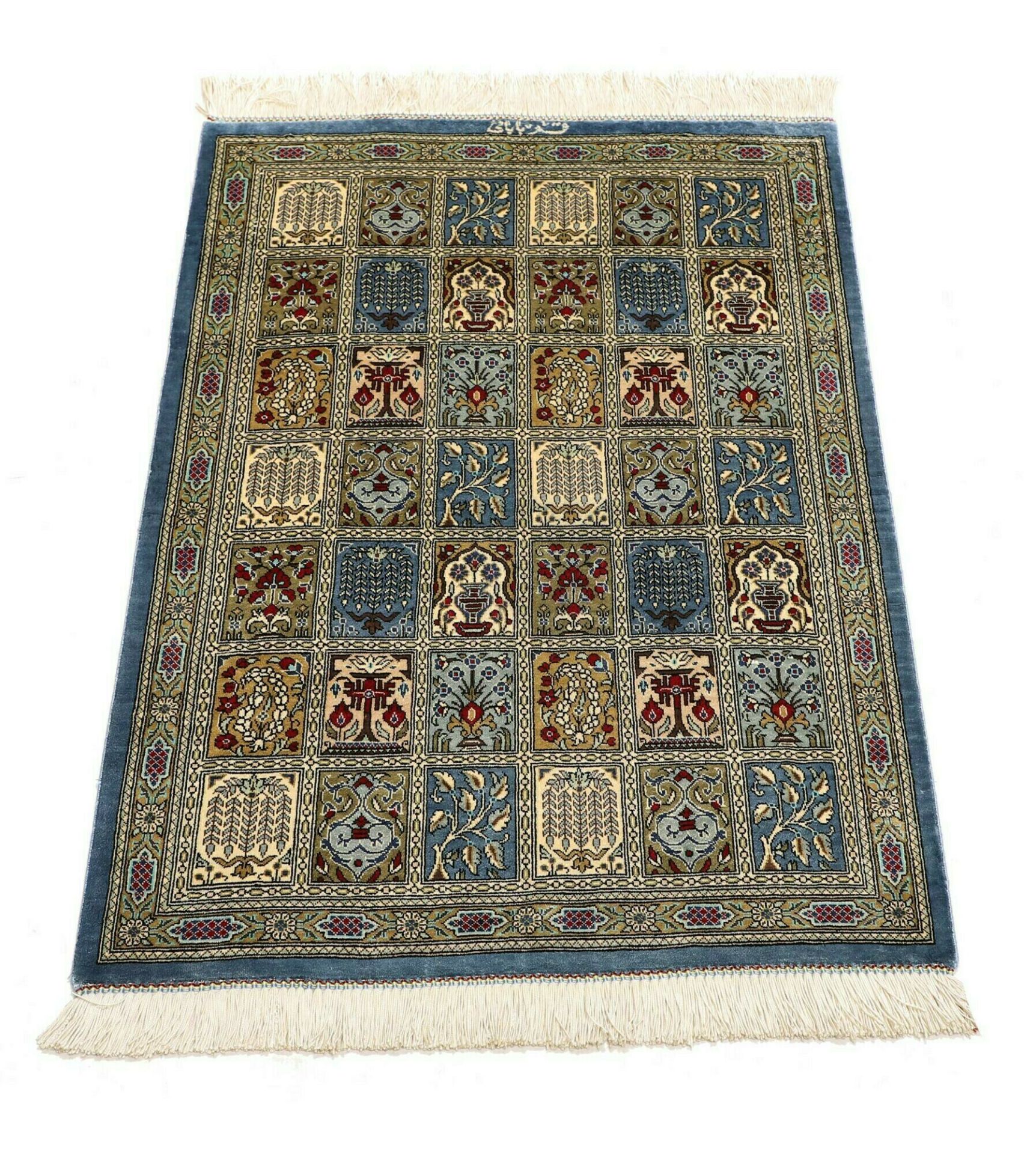 perserteppich-ghom-61-x-87-cm-seide-handgeknupft-edel-3 Ghom Perserteppich aus Iran, 61 × 87 cm