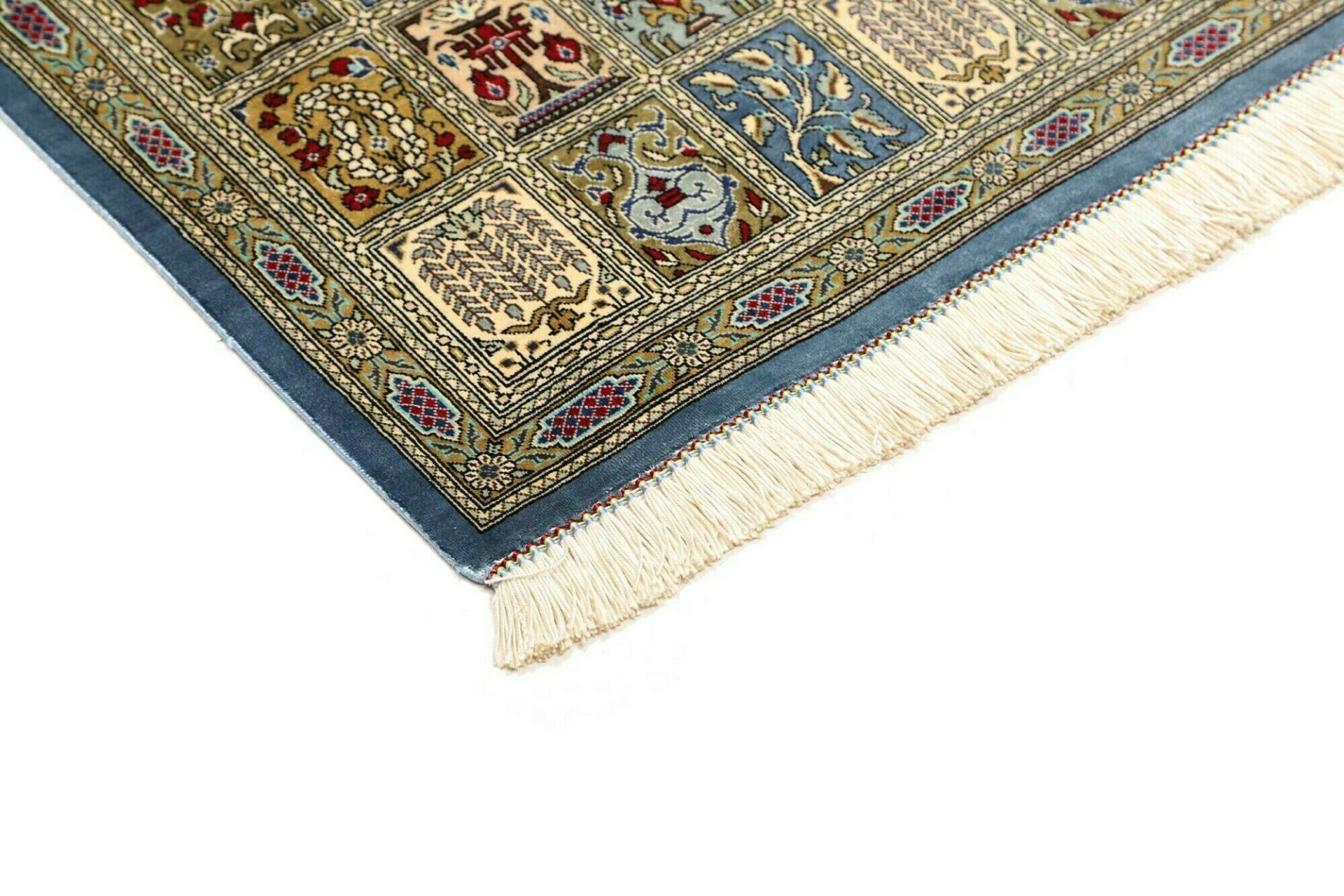 perserteppich-ghom-61-x-87-cm-seide-handgeknupft-edel-4 Ghom Perserteppich aus Iran, 61 × 87 cm