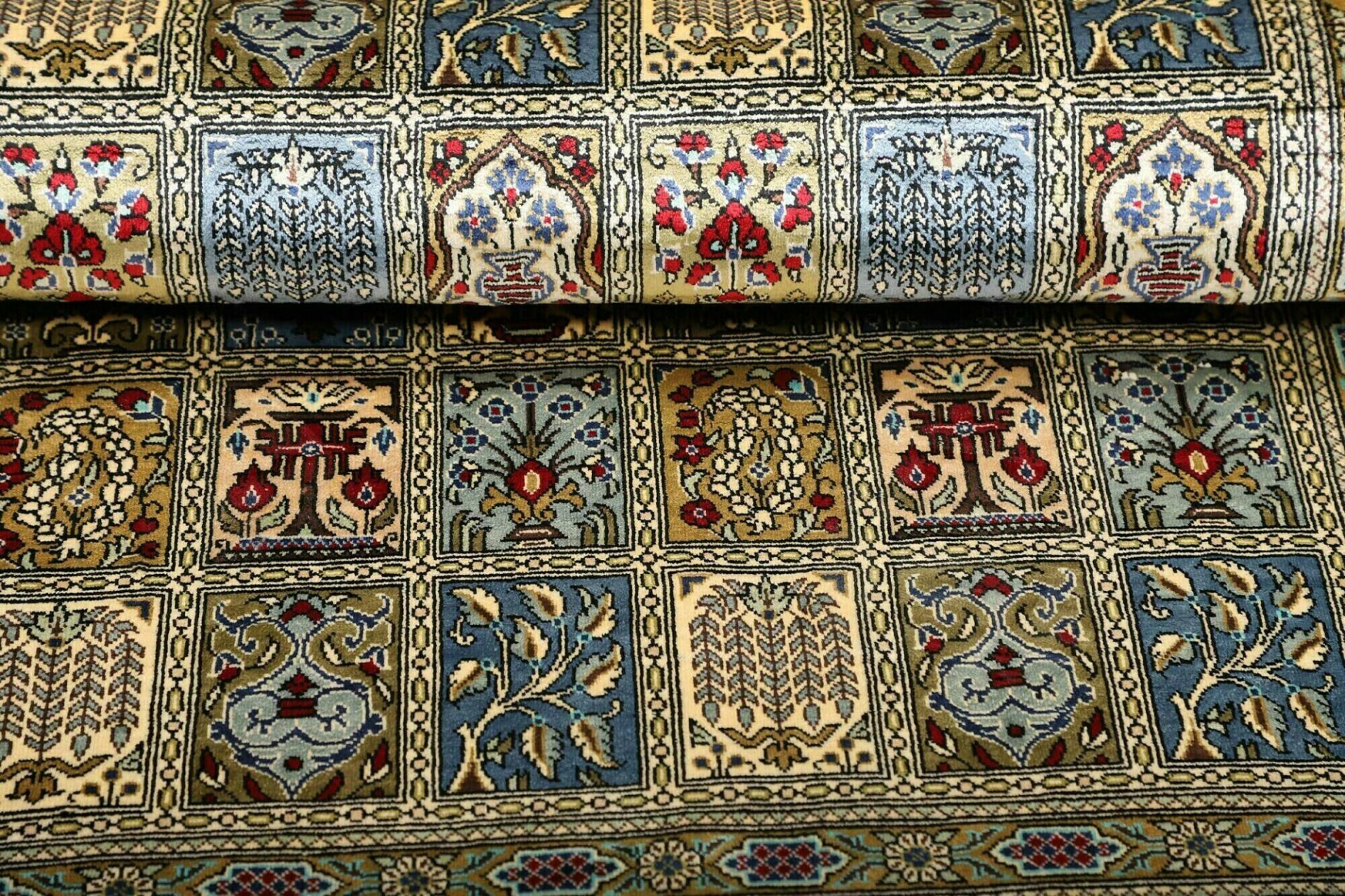 perserteppich-ghom-61-x-87-cm-seide-handgeknupft-edel-9 Ghom Perserteppich aus Iran, 61 × 87 cm