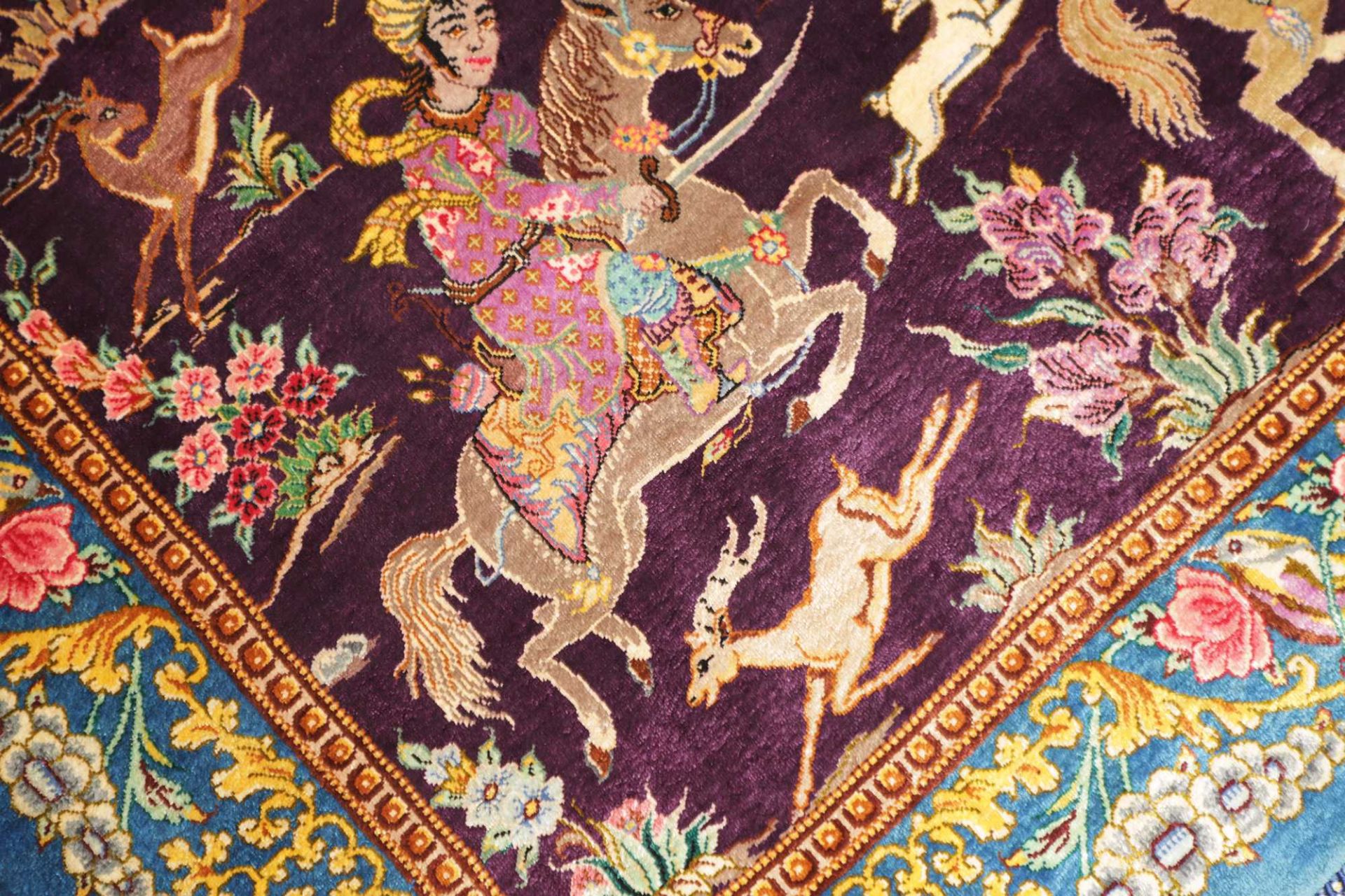 Handgeknüpfter Ghom Perserteppich 79 × 119 cm