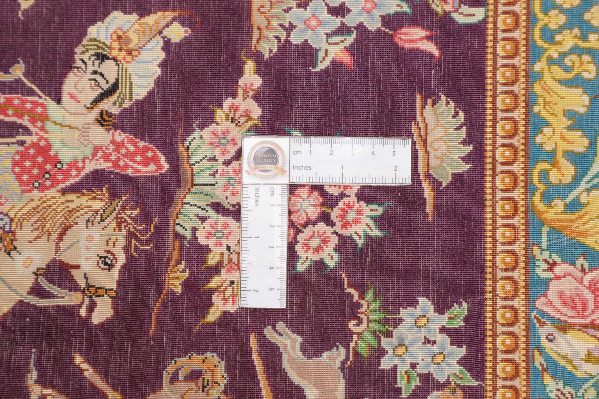 Handgeknüpfter Ghom Perserteppich 79 × 119 cm