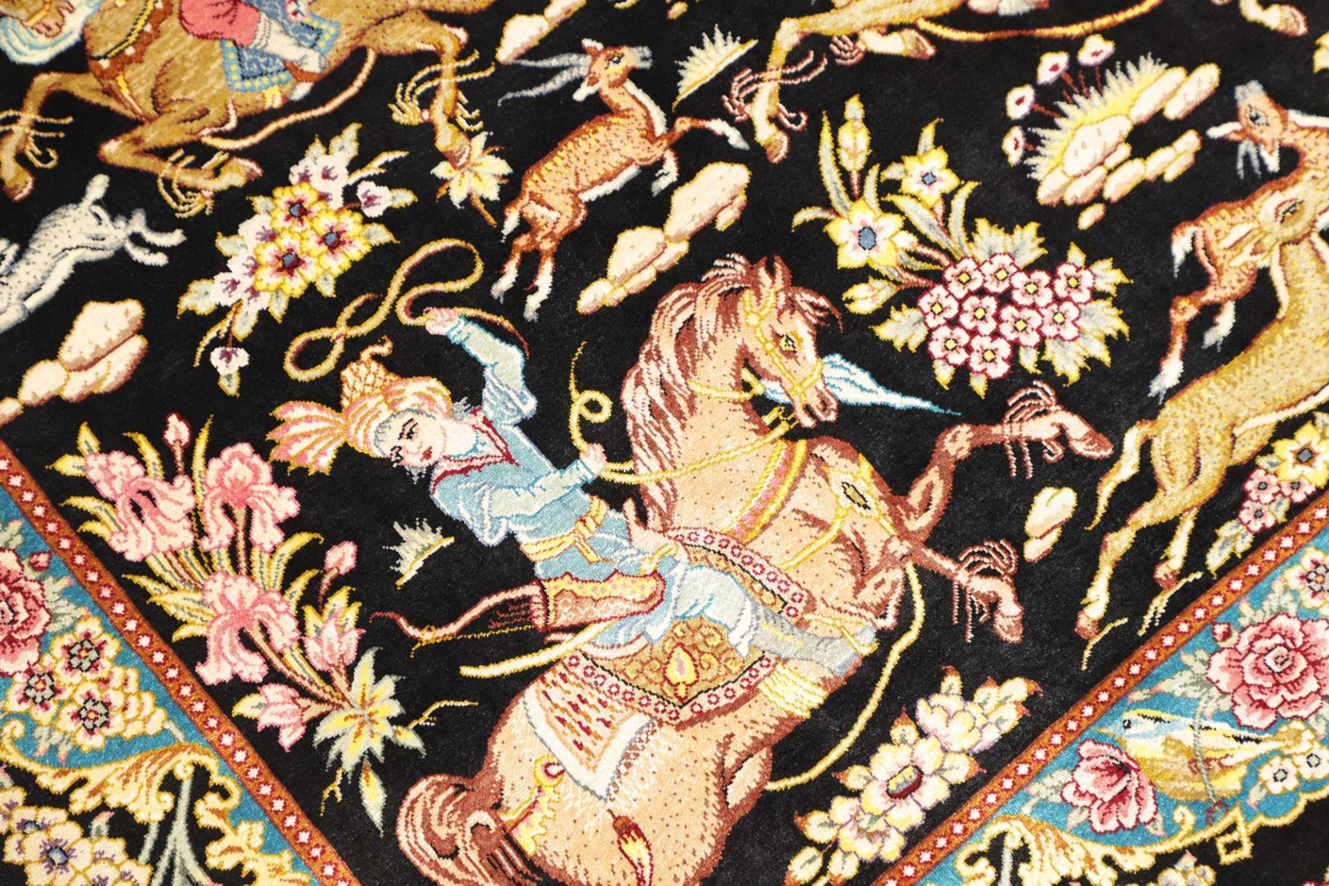 Handgeknüpfter Ghom Perserteppich 82 × 123 cm