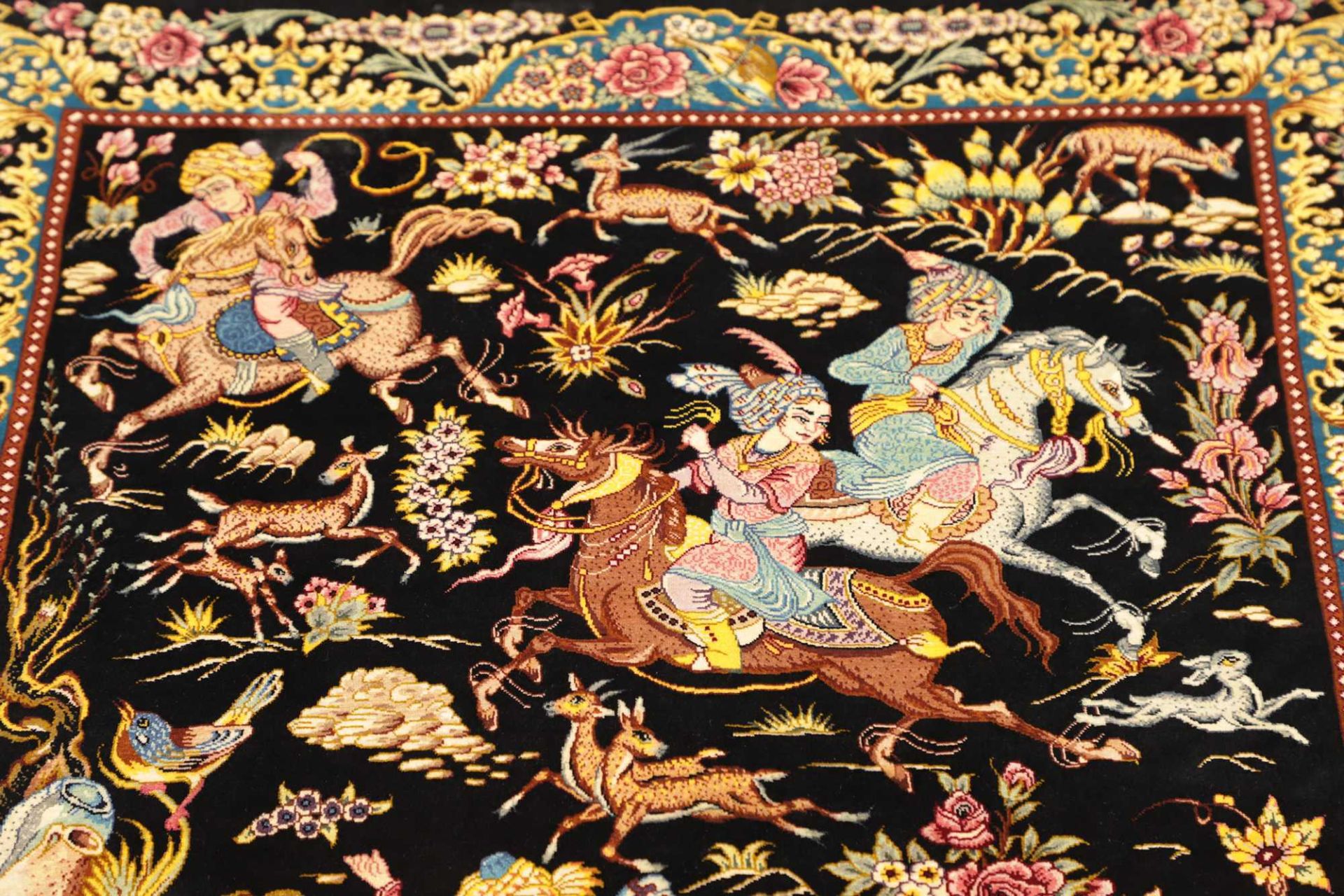 Handgeknüpfter Ghom Perserteppich 82 × 123 cm