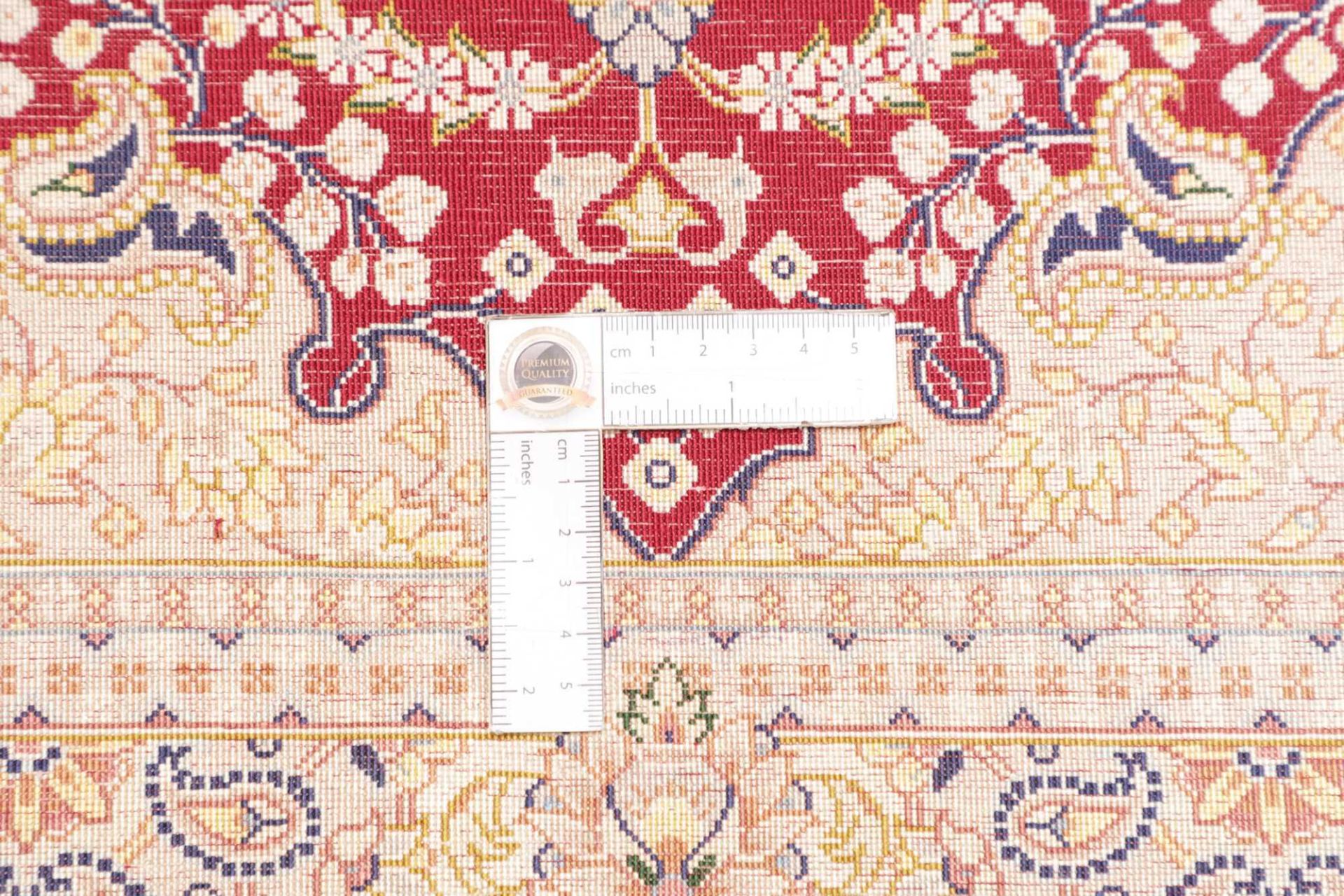 Ghom Perserteppich aus Iran, 98 × 148 cm