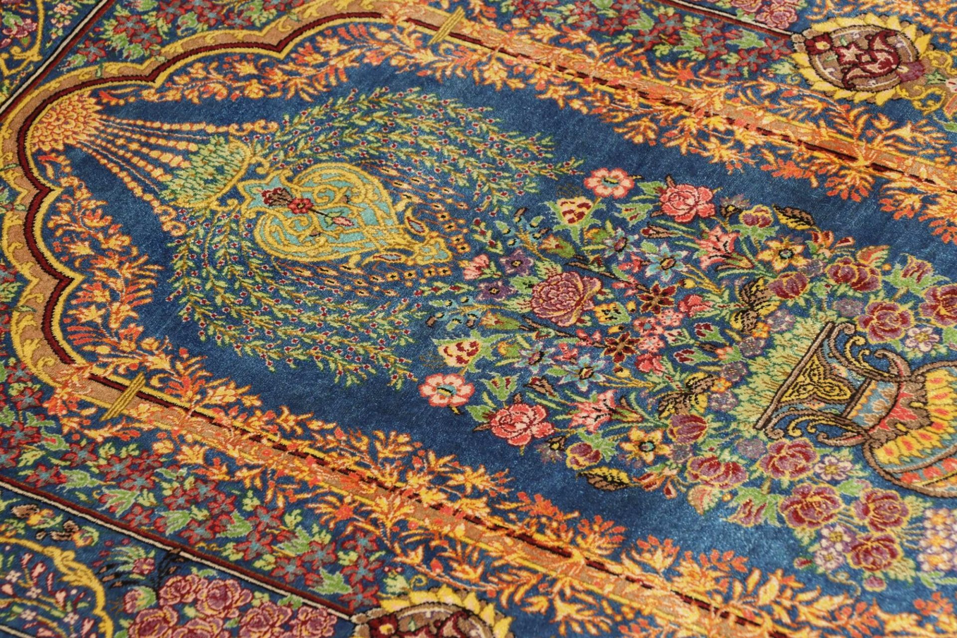 Handgeknüpfter Ghom Perserteppich 60 × 89 cm