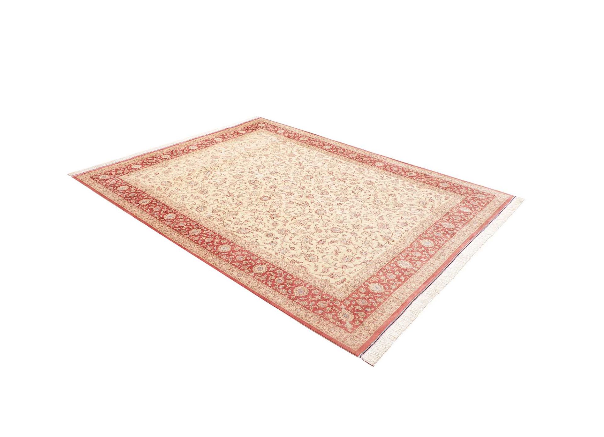 perserteppich-ghom-192-x-247-cm-seide-handgeknupft-exklusiv-2 Handgeknüpfter Ghom Perserteppich, 192 × 247 cm, Seide
