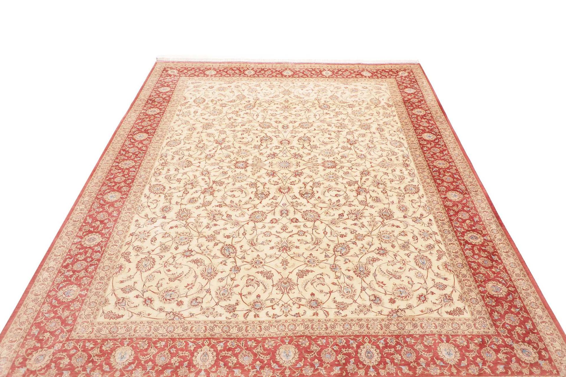 perserteppich-ghom-192-x-247-cm-seide-handgeknupft-exklusiv-3 Handgeknüpfter Ghom Perserteppich, 192 × 247 cm, Seide
