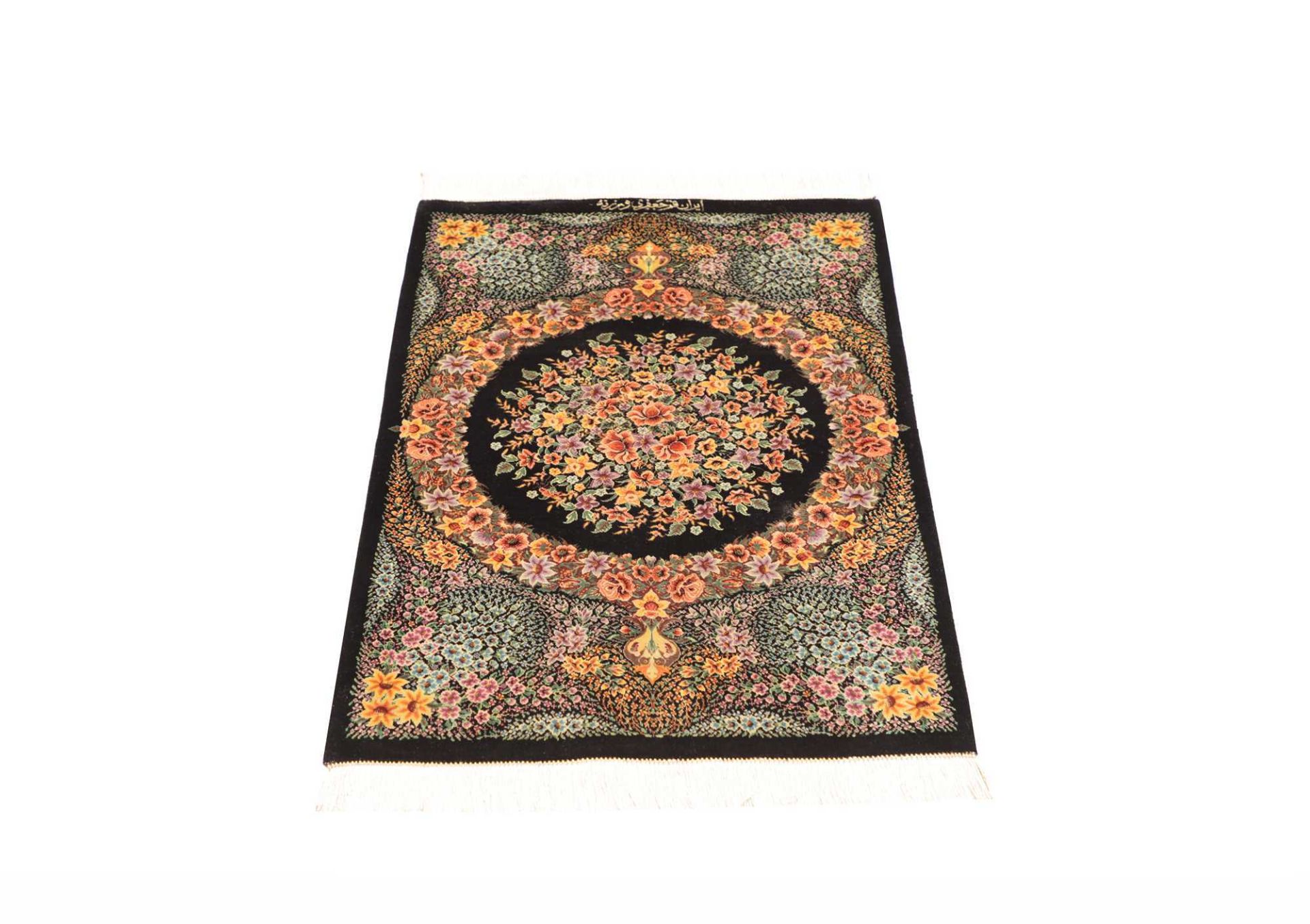Handgeknüpfter Ghom Perserteppich 60 × 92 cm