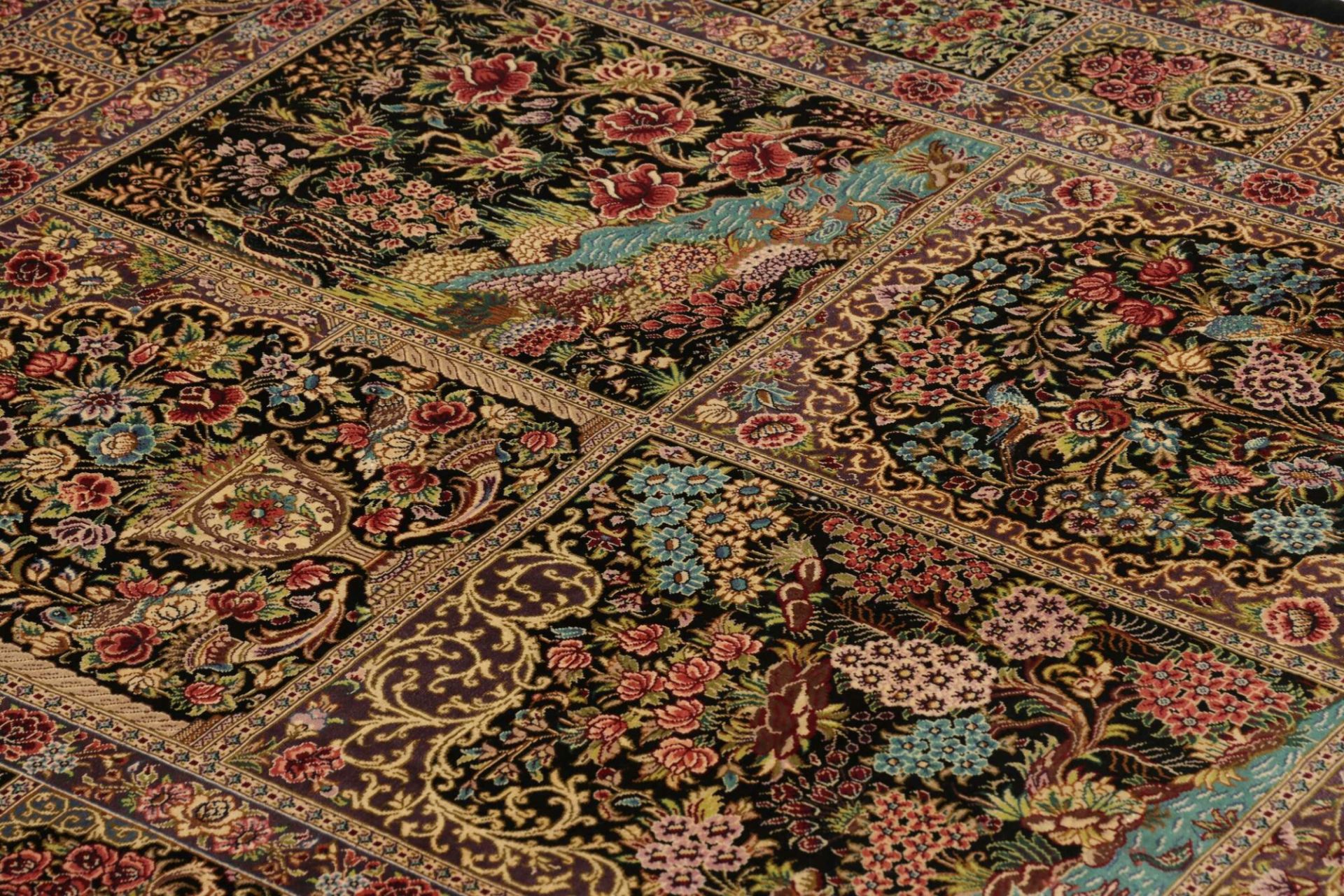 Ghom Perserteppich aus Iran, 101 × 148 cm