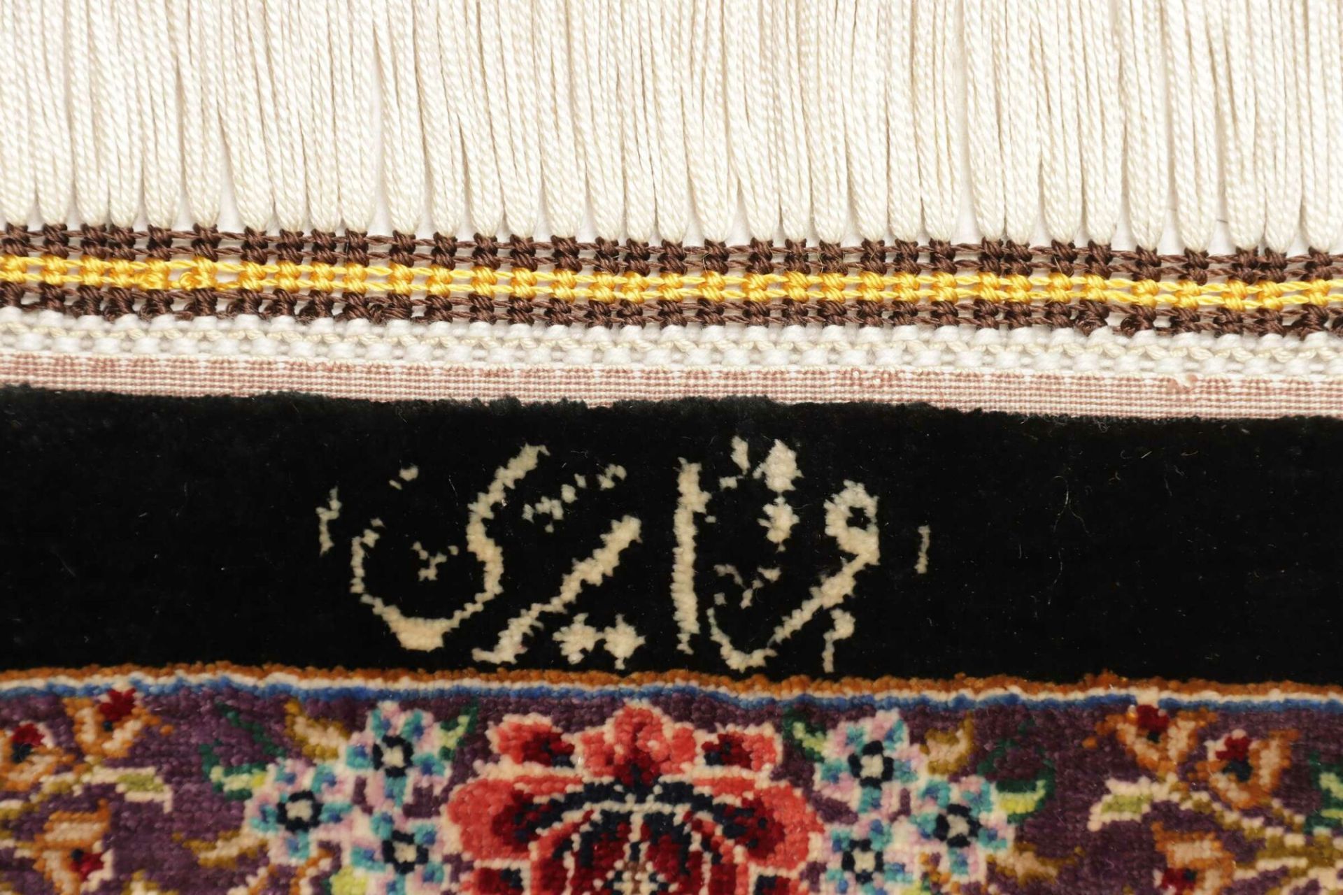 Ghom Perserteppich aus Iran, 101 × 148 cm