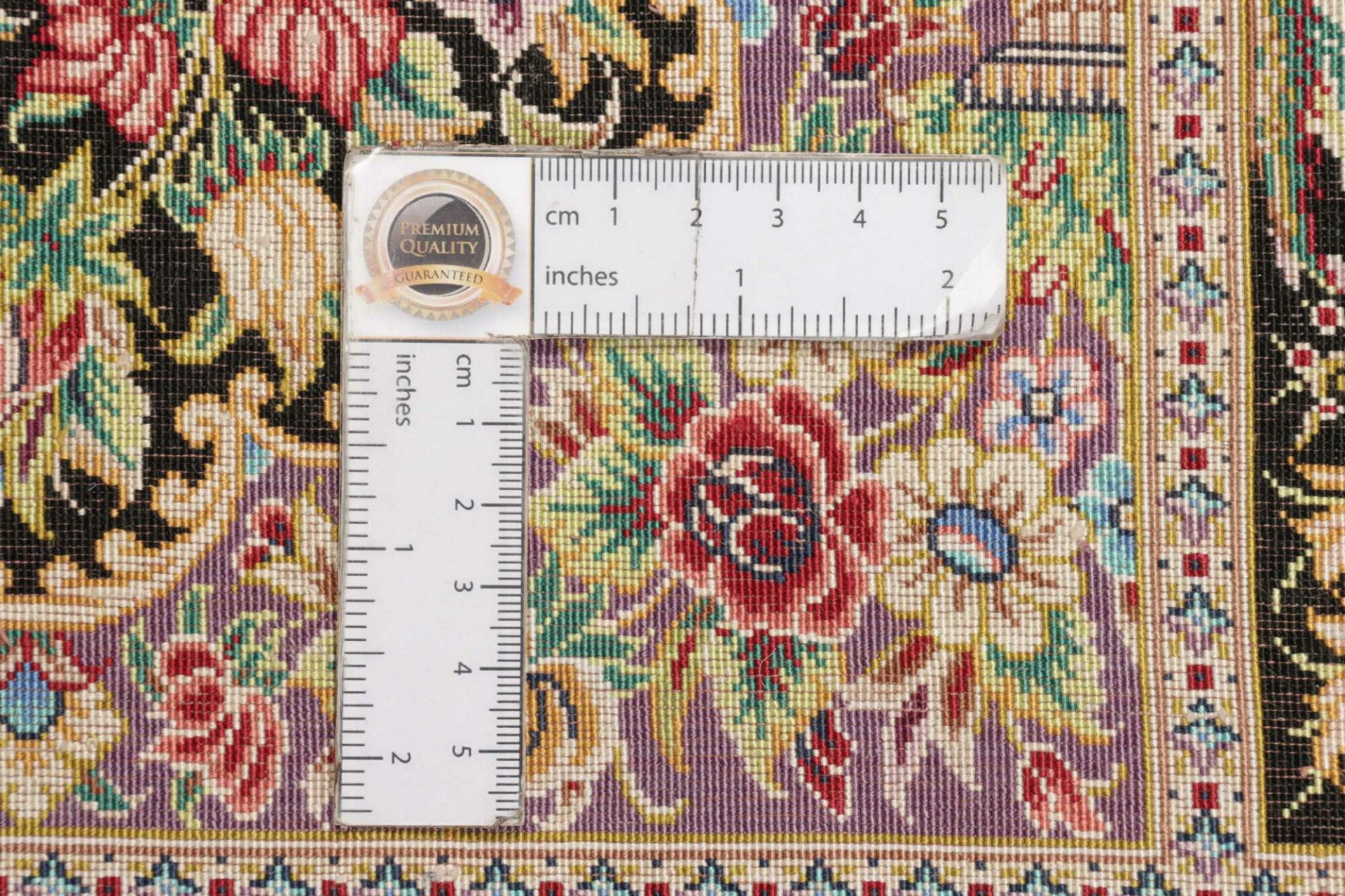 Ghom Perserteppich aus Iran, 101 × 148 cm