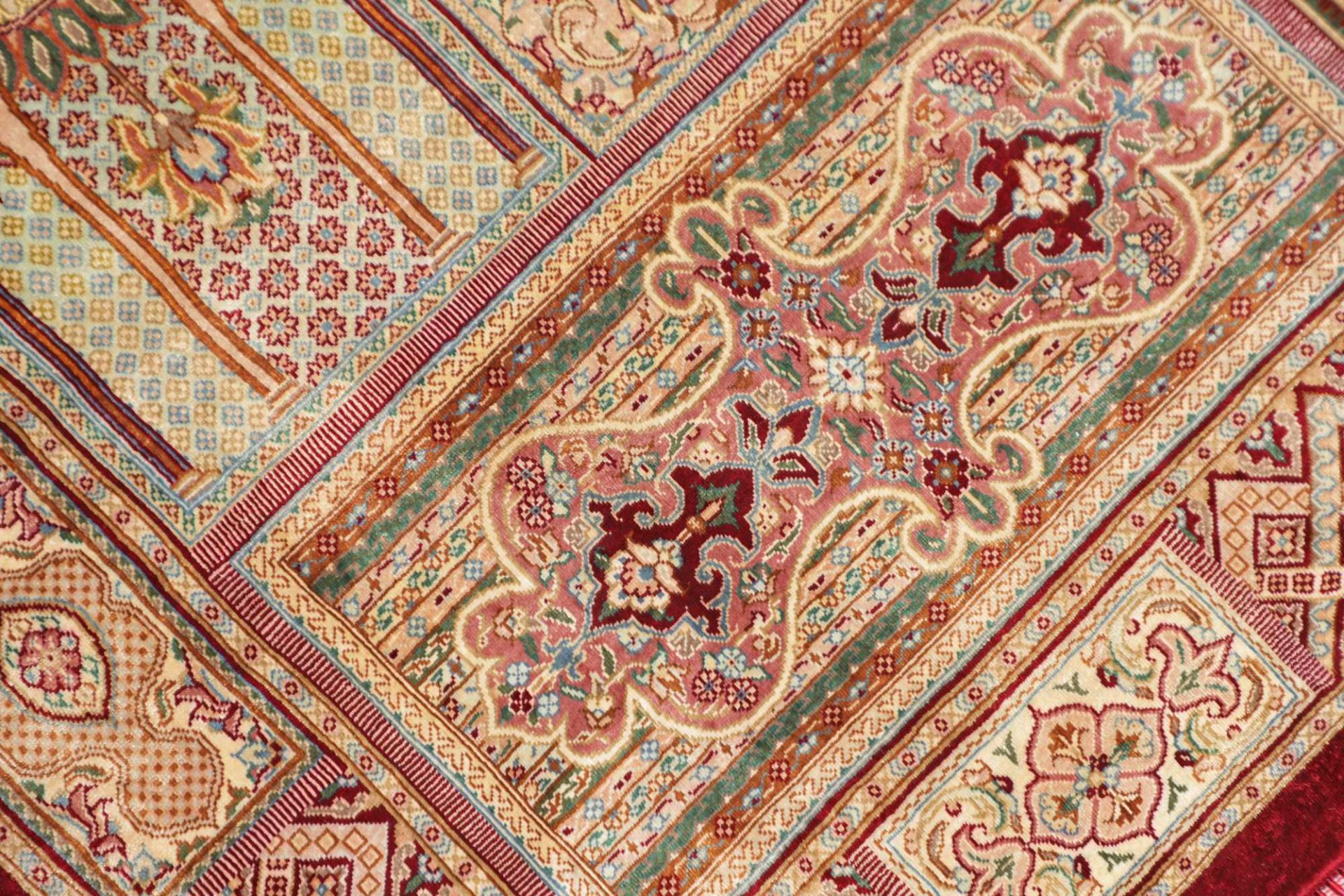 Handgeknüpfter Ghom Perserteppich 83 × 116 cm