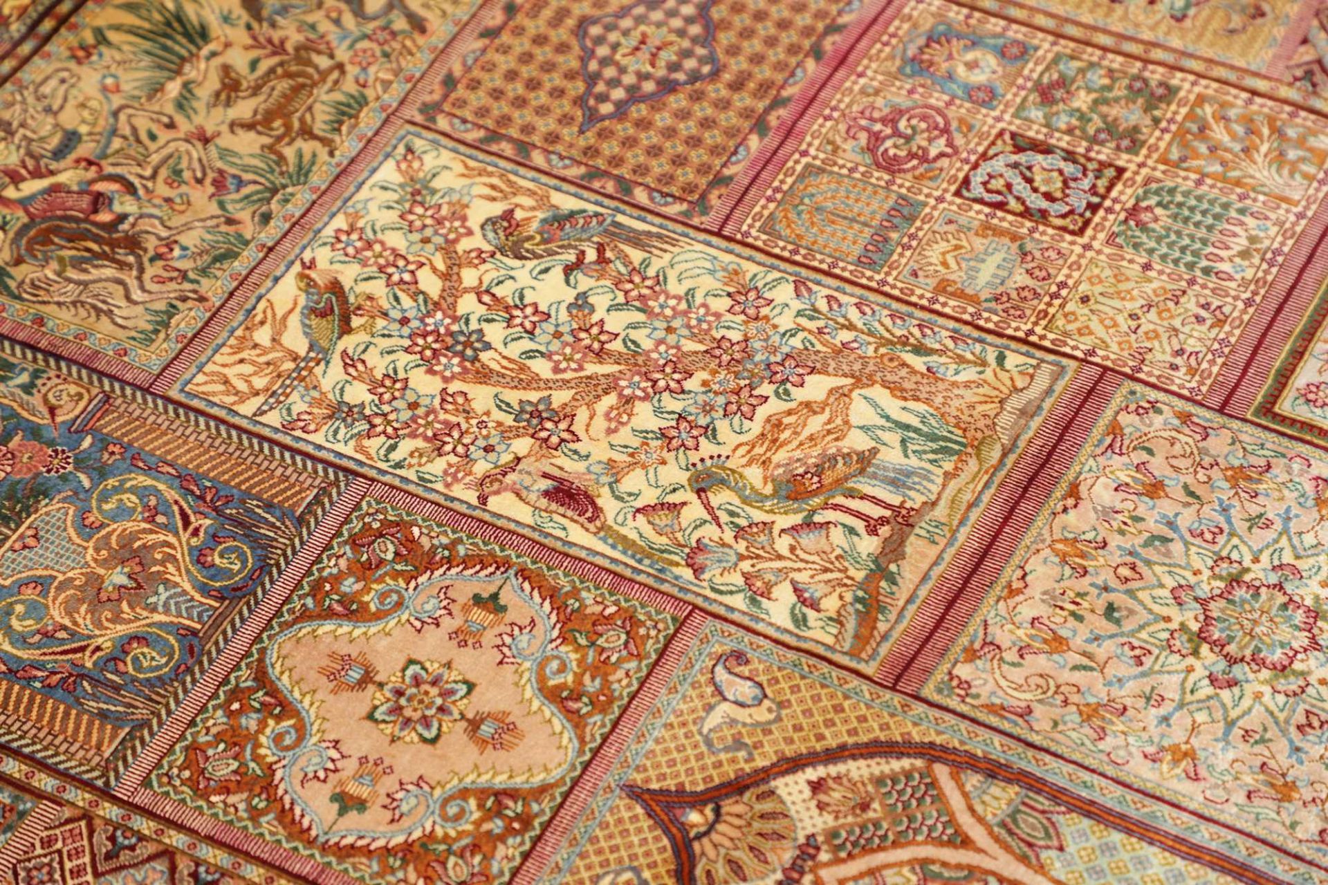 Handgeknüpfter Ghom Perserteppich 83 × 116 cm