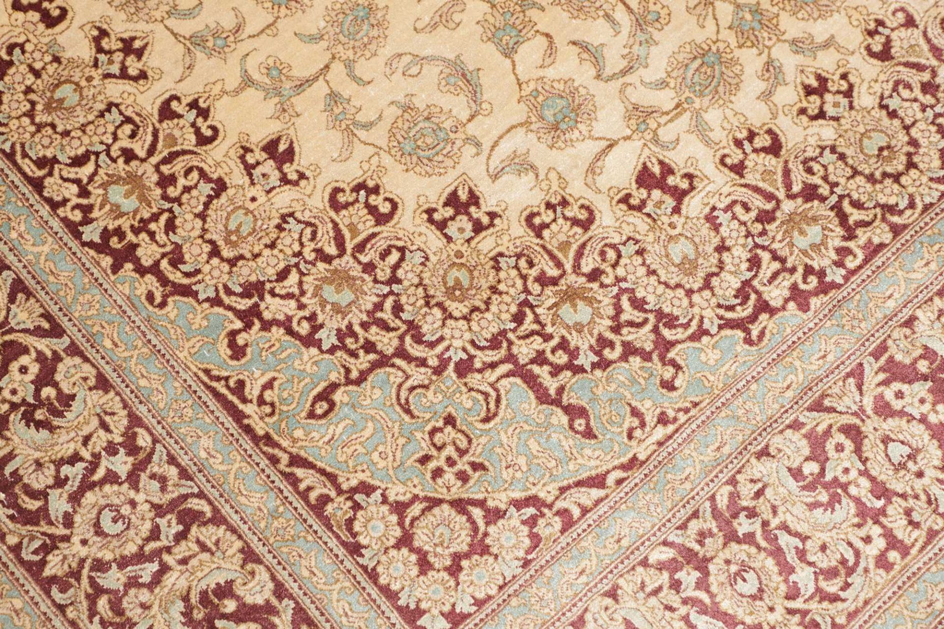 perserteppich-ghom-133-x-199-cm-seide-handgeknupft-edel-5 Handgeknüpfter Ghom Perserteppich 133 × 199 cm