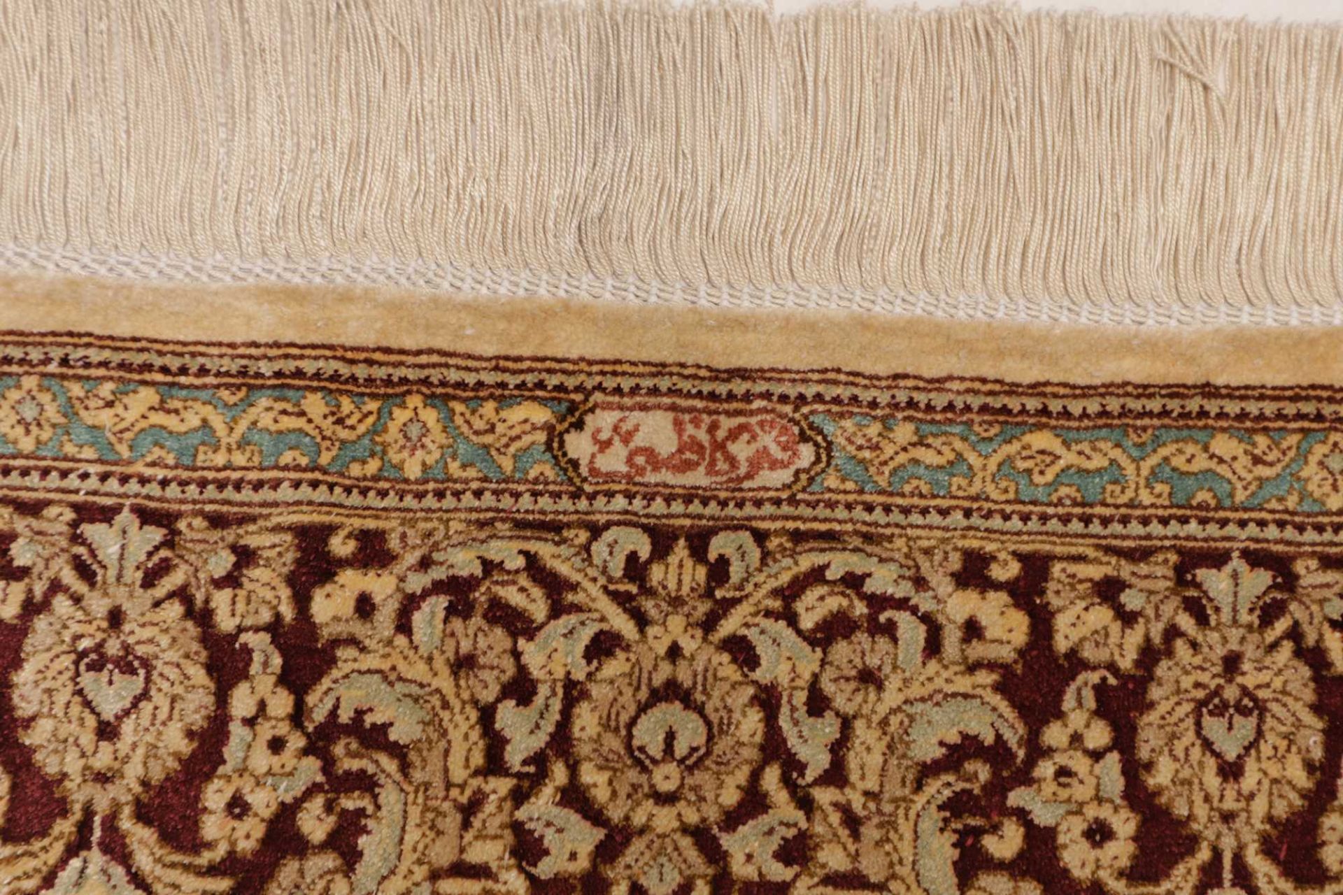 perserteppich-ghom-133-x-199-cm-seide-handgeknupft-edel-8 Handgeknüpfter Ghom Perserteppich 133 × 199 cm
