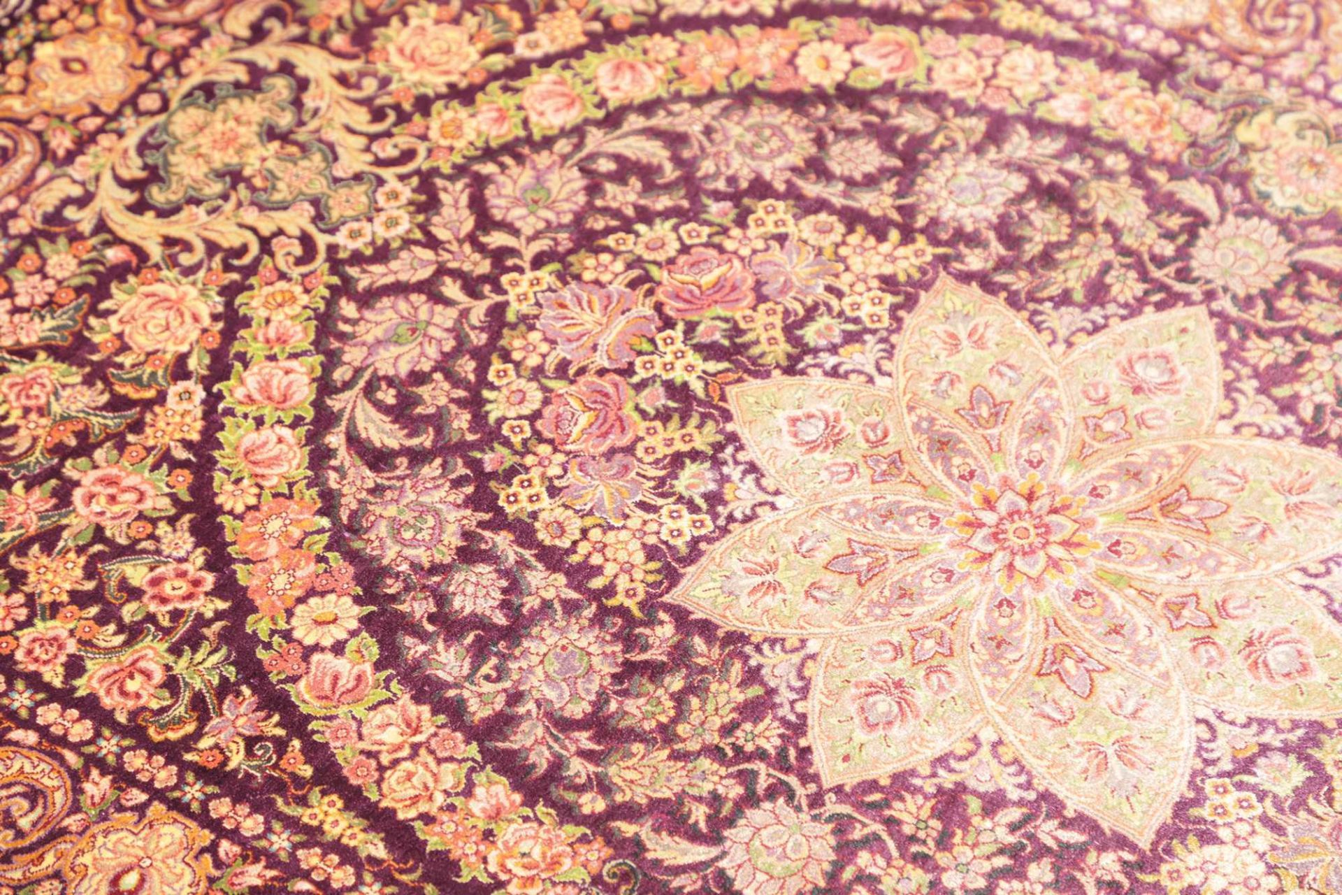 Handgeknüpfter Ghom Perserteppich 81 × 116 cm