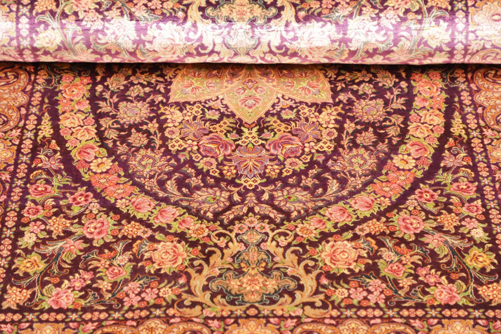 Handgeknüpfter Ghom Perserteppich 81 × 116 cm